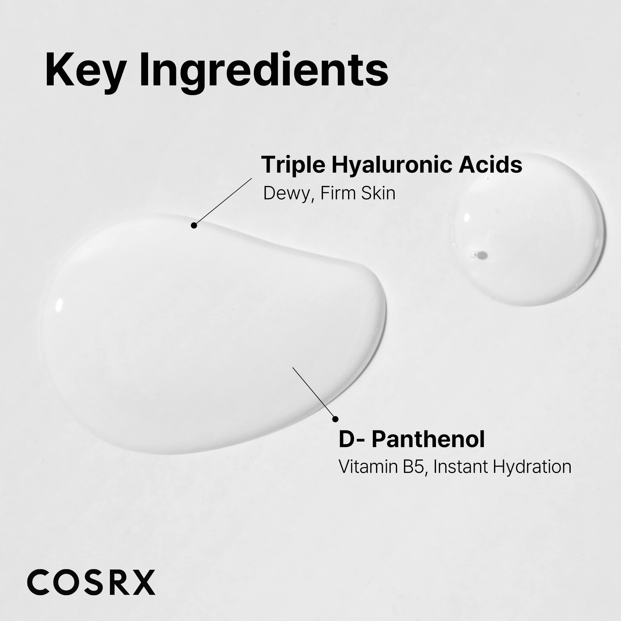 Cosrx Hydrium Triple Hyaluronic Moisture Ampoule, 40Ml  135 Floz  Hyaluronic Acid Viscous Serum  Korean Skin Care, Animal Testin
