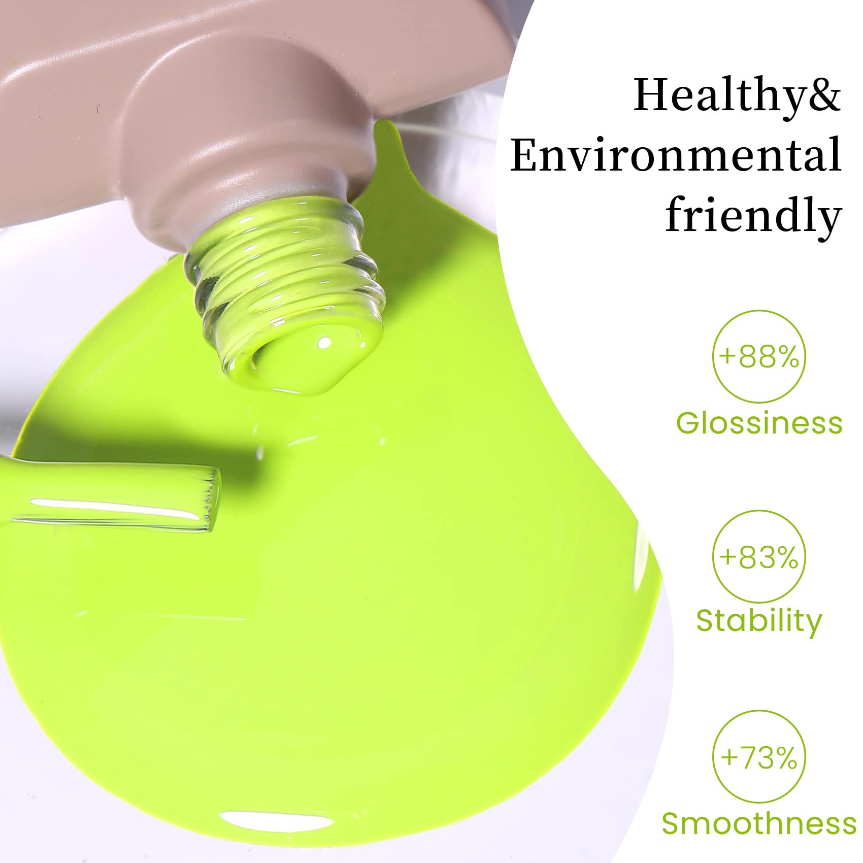Maychao 15Ml Gel Nail Polish 1Pc Lime Gel Polish Soak Off Uv Led Nail Polish Nail Art Starter Manicure Salon Diy At Home, 0.5 Oz