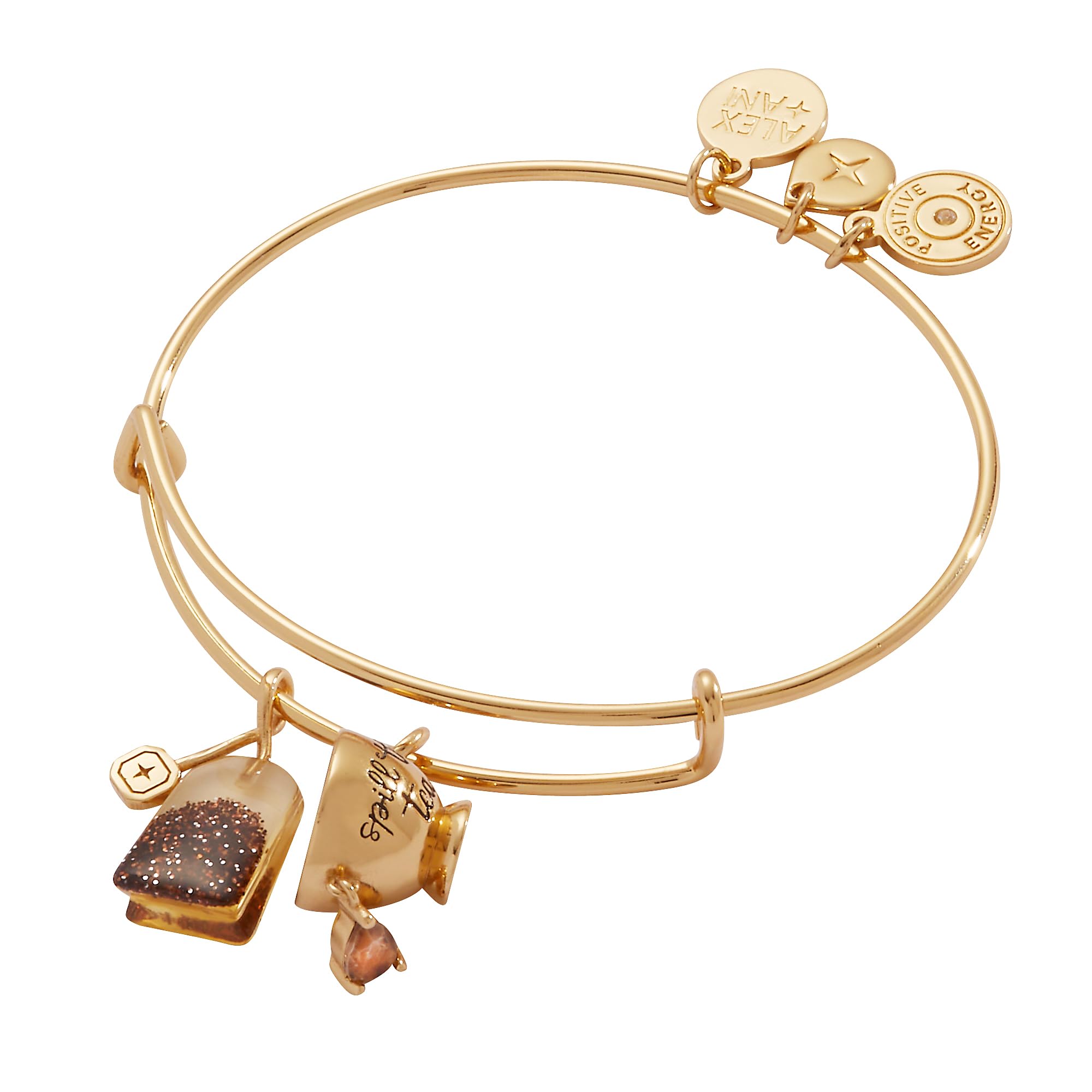 Alex and Ani Spill the Tea Cup & Tea Bag Charm Bangle