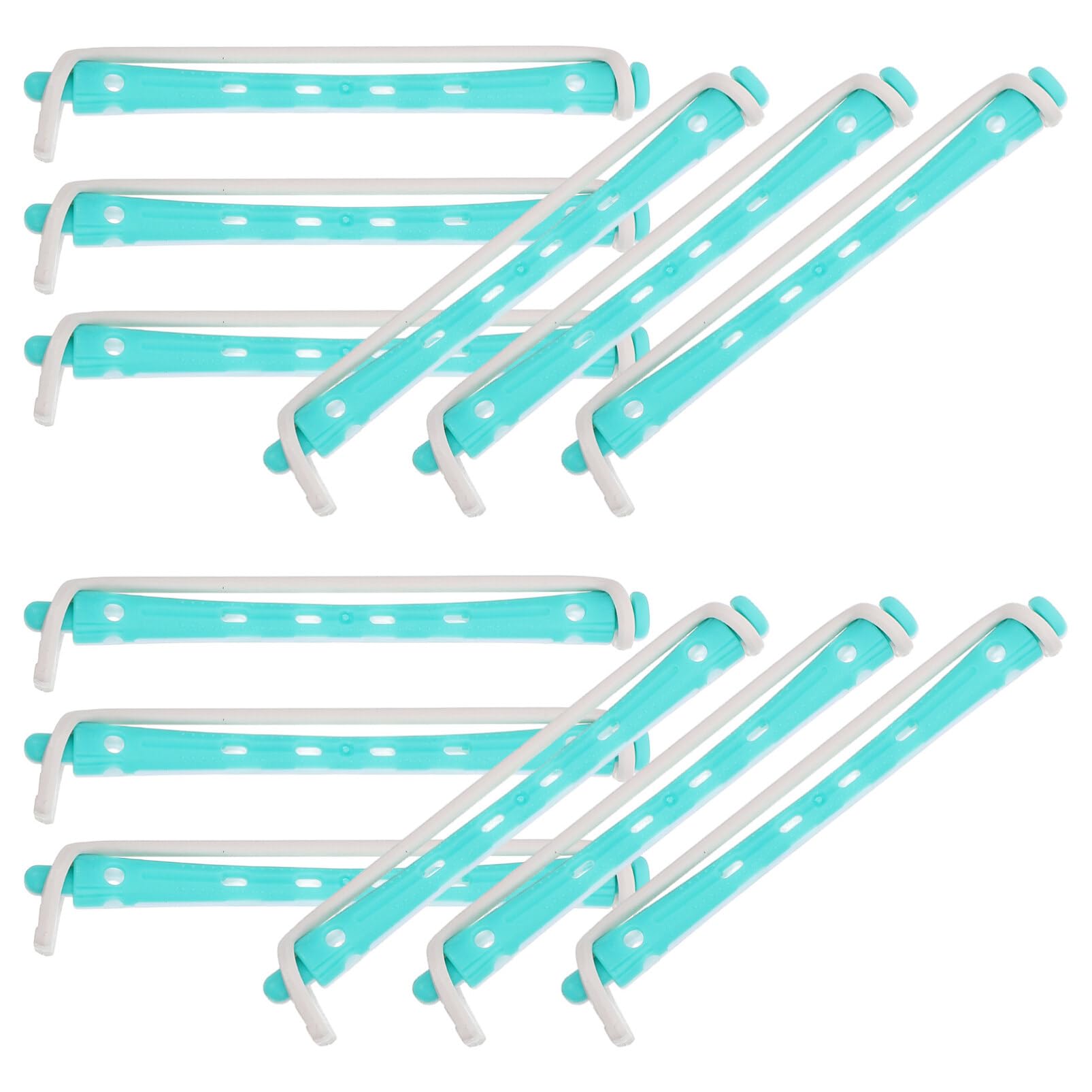 Healeved 12PCS Perm Rods Curling Rods for Short Hair Women Hair Rollers Hair Curlers Hair Perm Rods Hair Curling Tools