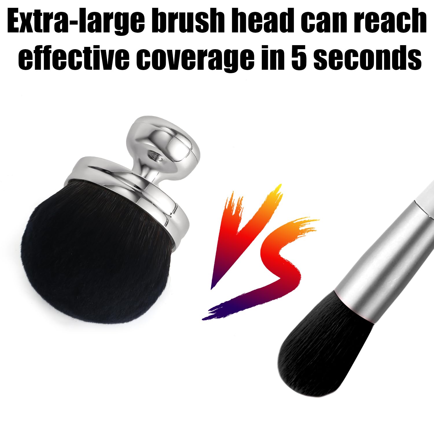 Extra Large Self Tanning Brush, Self Tanner Brush Wide Head Bronzer Body Makeup Brush Oval Foundation Blend Tool Legs Back Appli