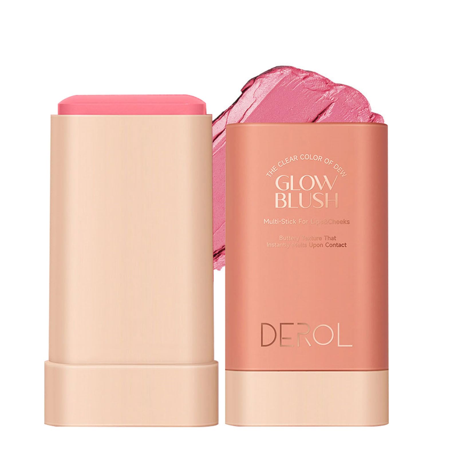 SWETIYOU Blush Stick for Cheeks and Lips, On-the-Go Glow Blush, Hydrating Solid Cheek Tint, Multi-use Blush Makeup Stick, Tinted