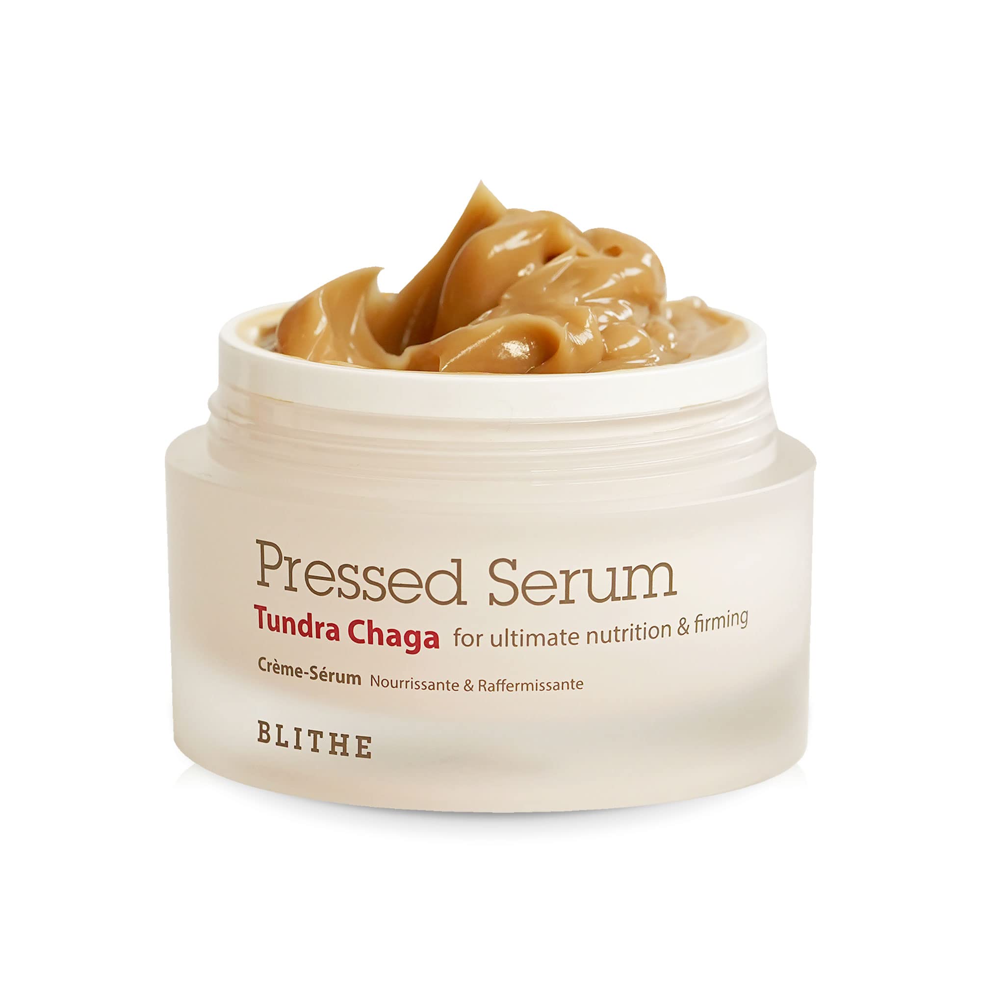 Blithe Pressed Serum Tundra Chaga Skin Tightening Serum- Face Cream with Korean Mushroom for Lifting, Skin Firming & Ultimate Nu