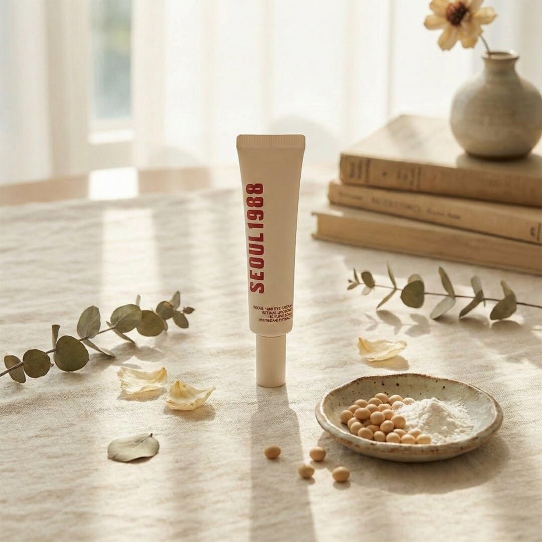 Mobdesk Retinal Liposome + Fermented Bean, Dark Circle Cream - Eye Wrinkle Cream | Under Eye Creams | Puffy Eyes Treatment - Ant