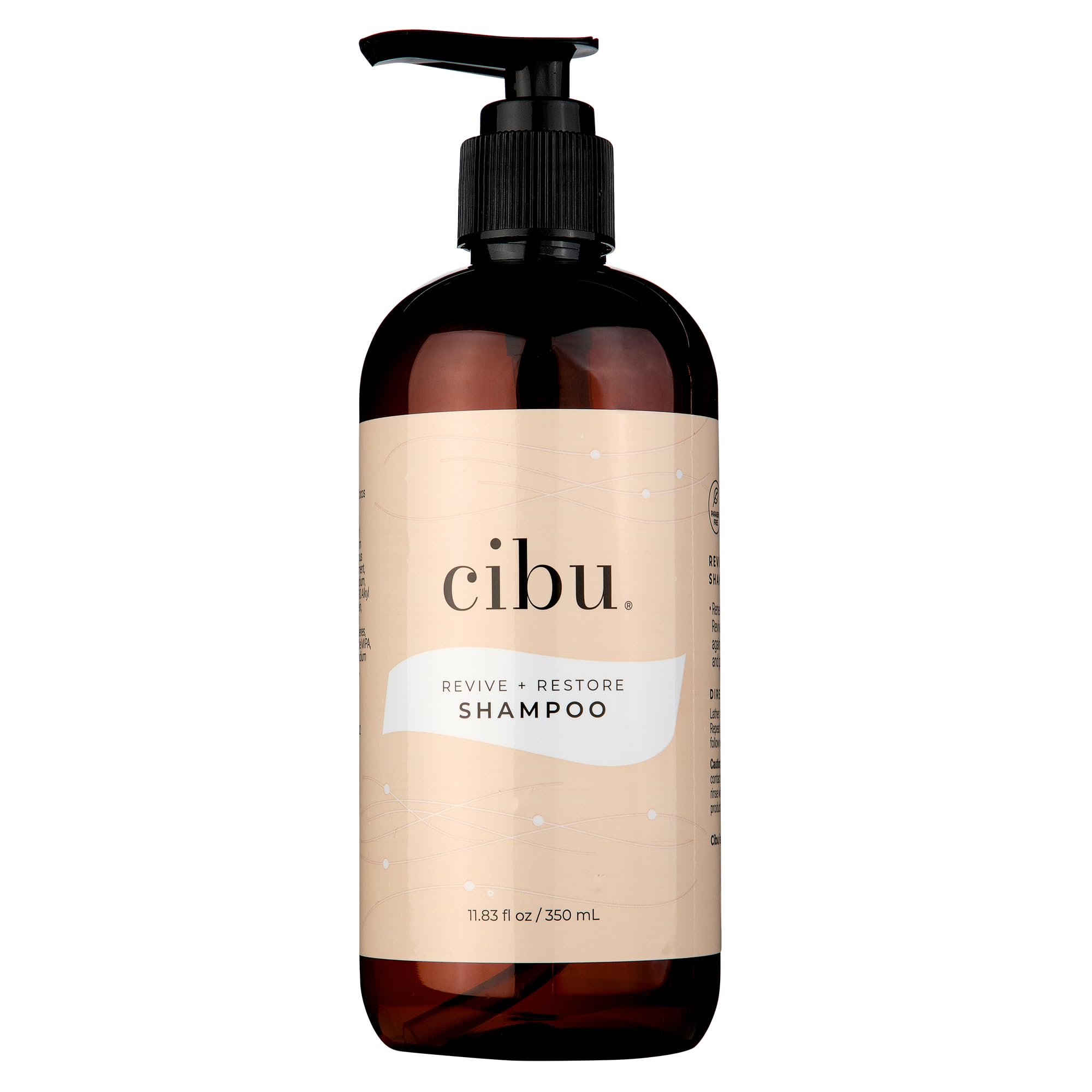 CIBU Revive and Restore Shampoo  Shampoo for Dry Damaged Hair with Oleic Acid, Linoleic Acid, Vitamin E  Repairs and Protects 