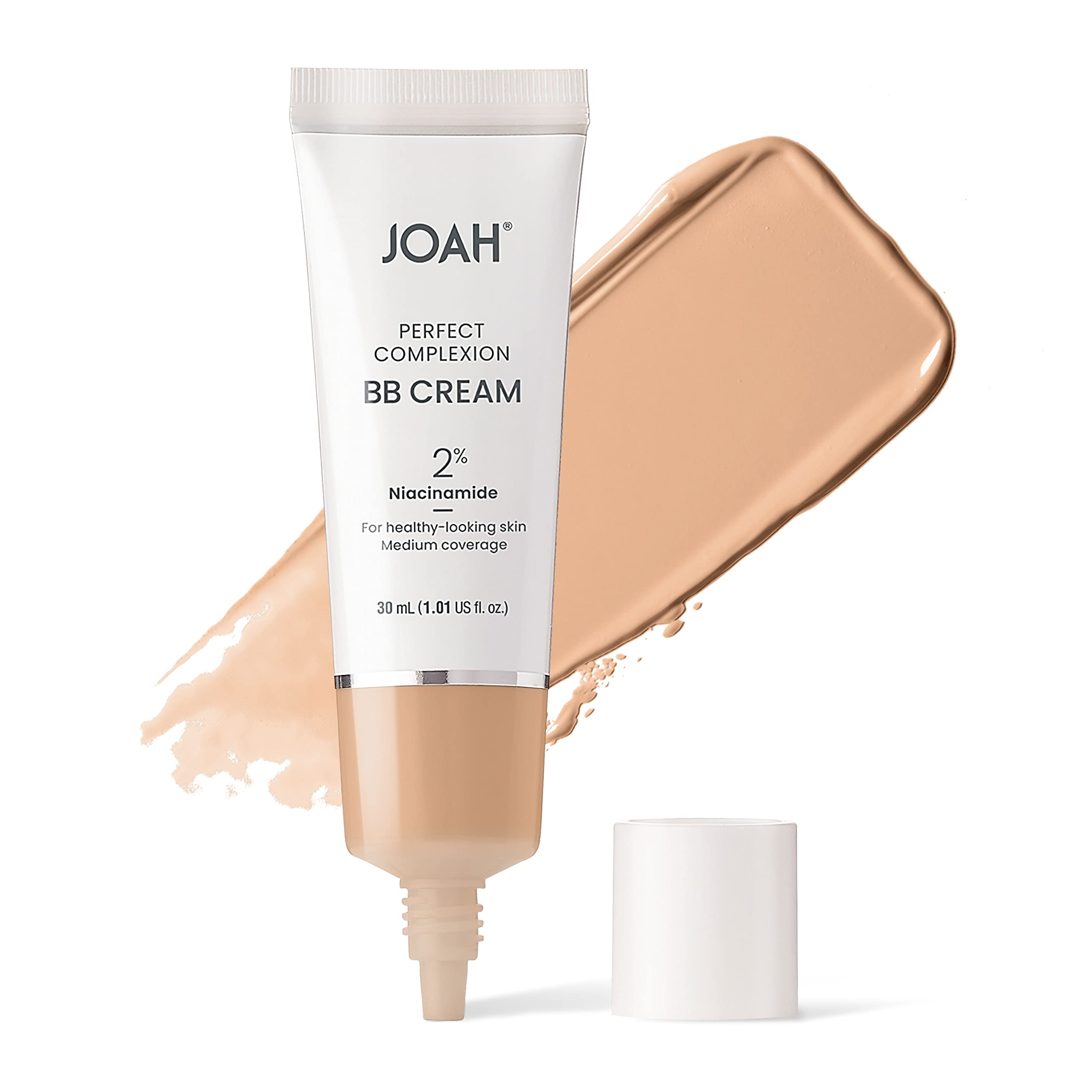 Joah Perfect Complexion Bb Cream With Hyaluronic Acid And Niaciminade, Korean Makeup With Medium Buildable Coverage, Evens Skin
