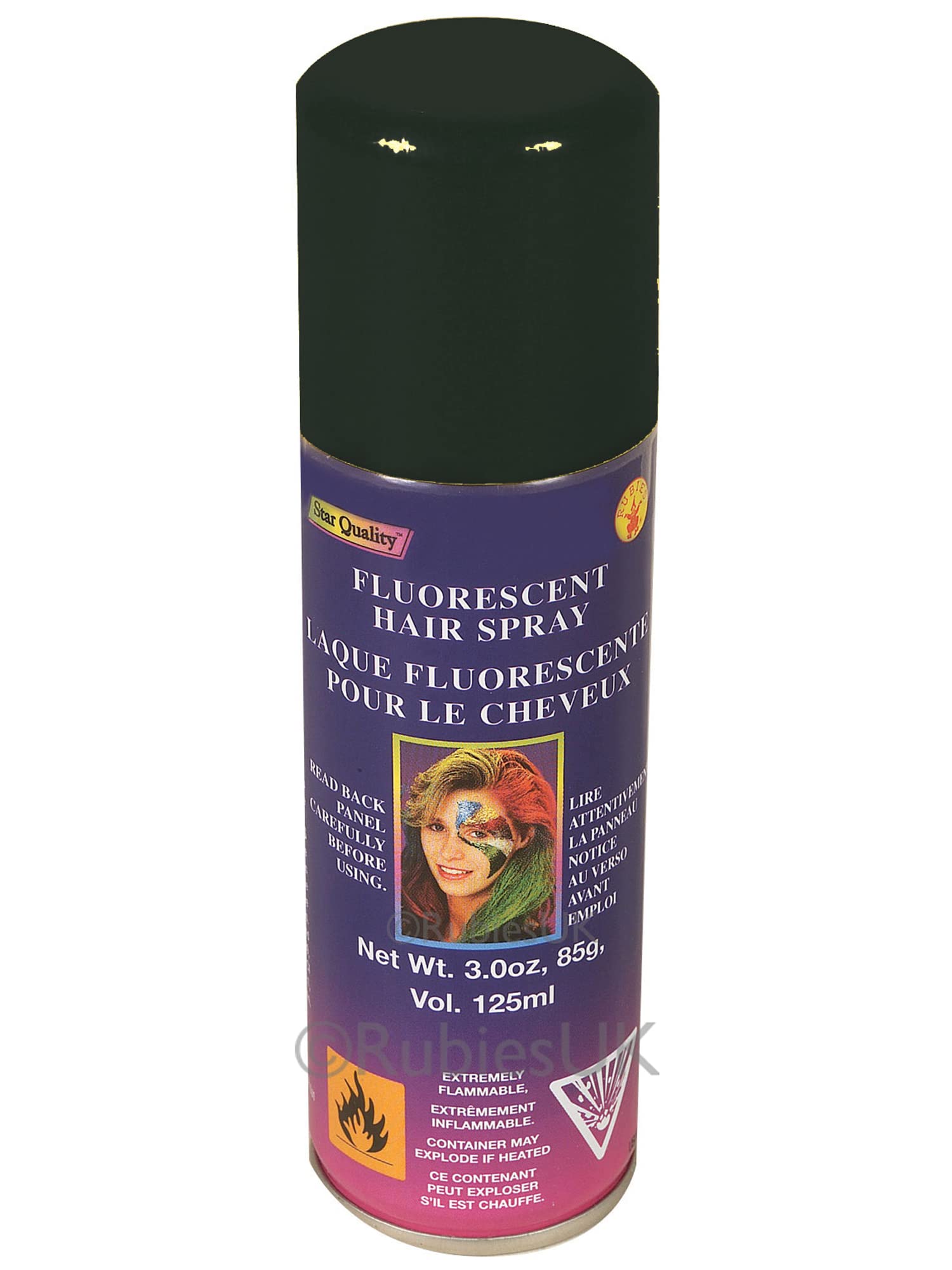 Rubie'S Color Hairspray, Black 3 Ounce (Pack Of 1)