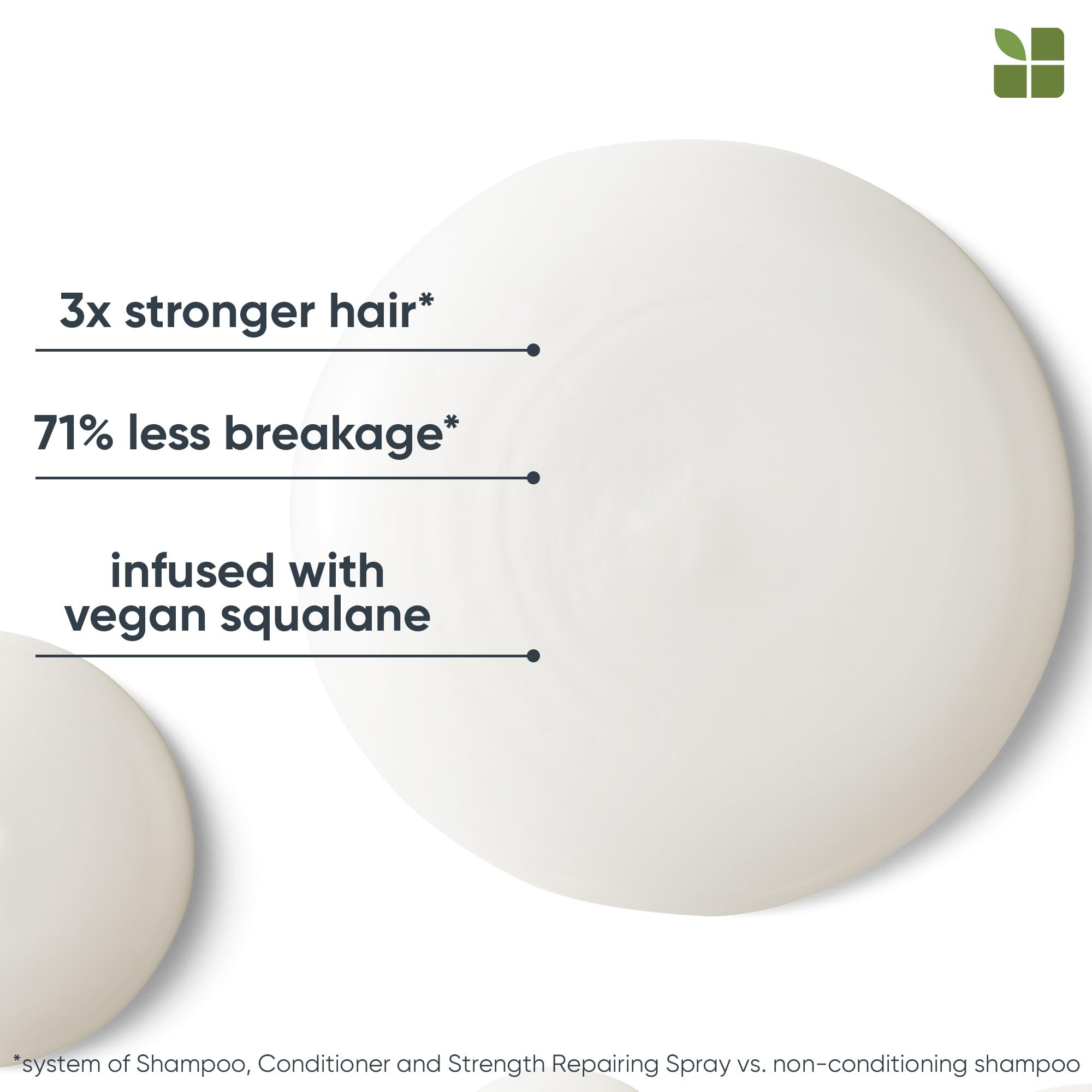 Biolage Strength Recovery Shampoo | Gently Cleanses & Reduces Breakage | For All Damaged & Sensitized Hair | Vegan | Cruelty-Fre