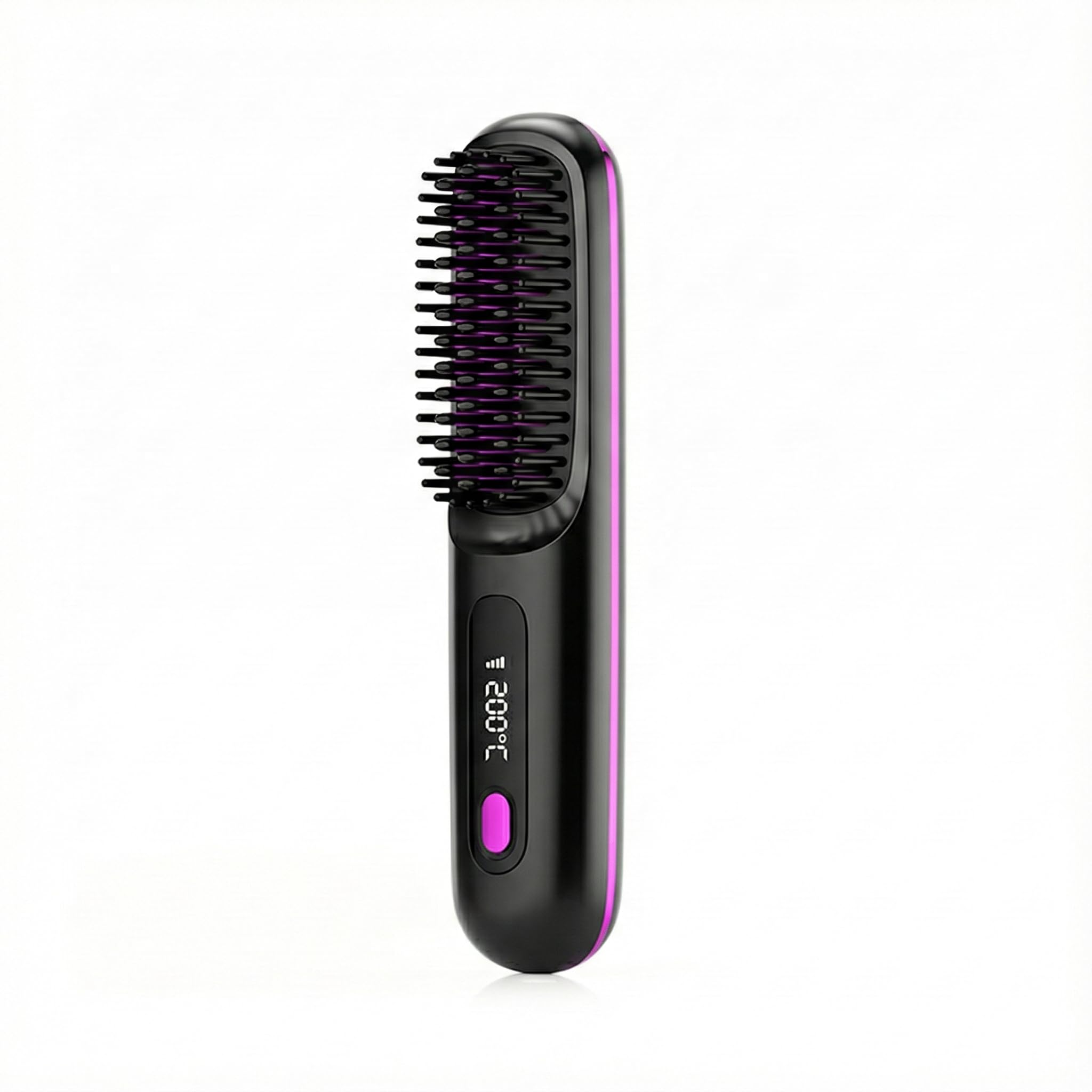 Travel with ease using the cordless Go Brush Pro 2026  a portable mini straightening comb. It heats up in just 30 seconds with 