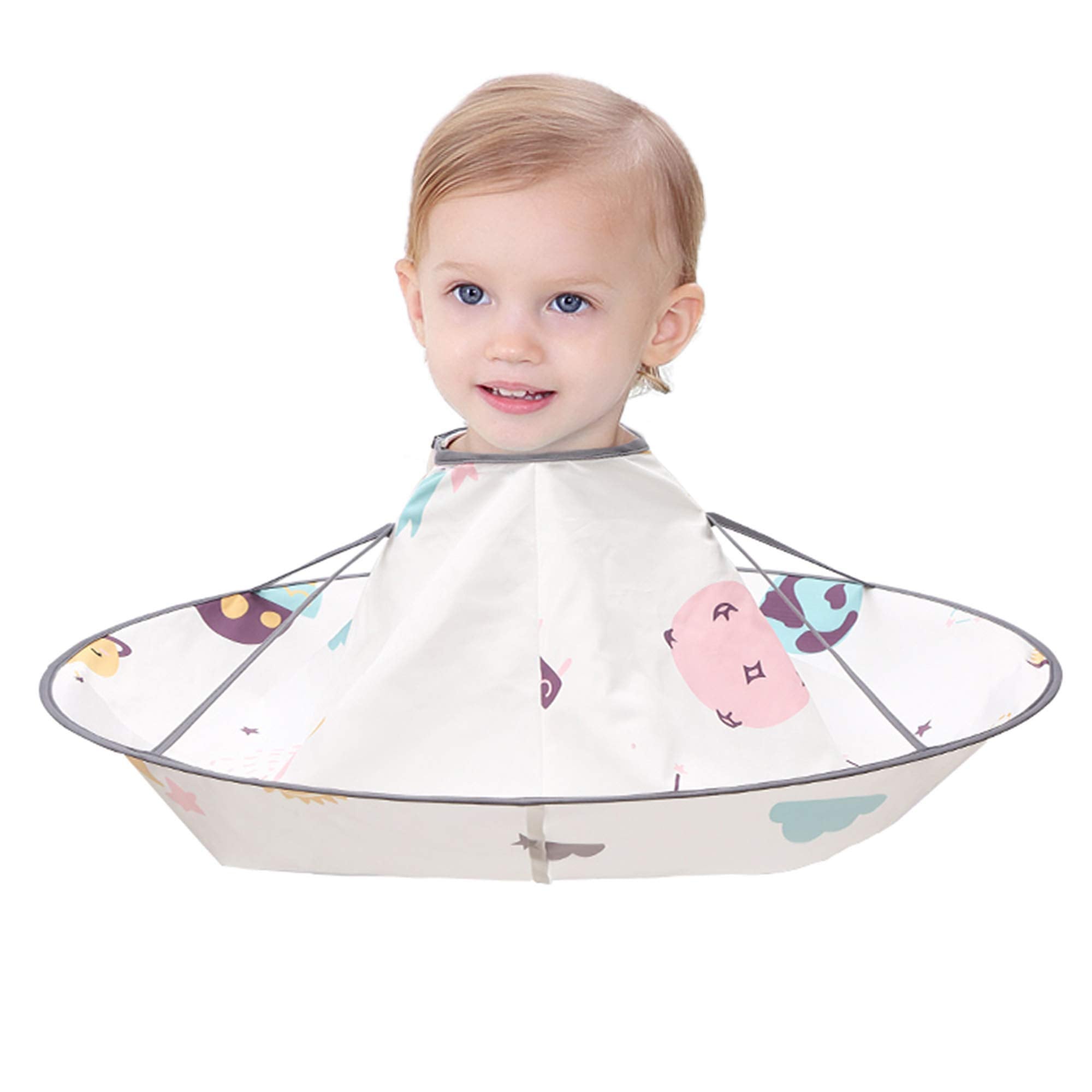 Aethland Kids Haircut Cape Hair Cutting Cape, Barber Cape Waterproof Foldable Umbrella Hair Catch Haircut Cape|Kids Hair Styling