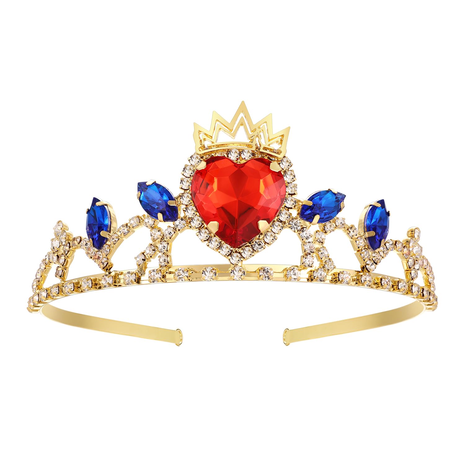 Vinjewelry Descendants 4 Evie Crown Tiara Birthday Party Headband Hollowen Costume Decoration
