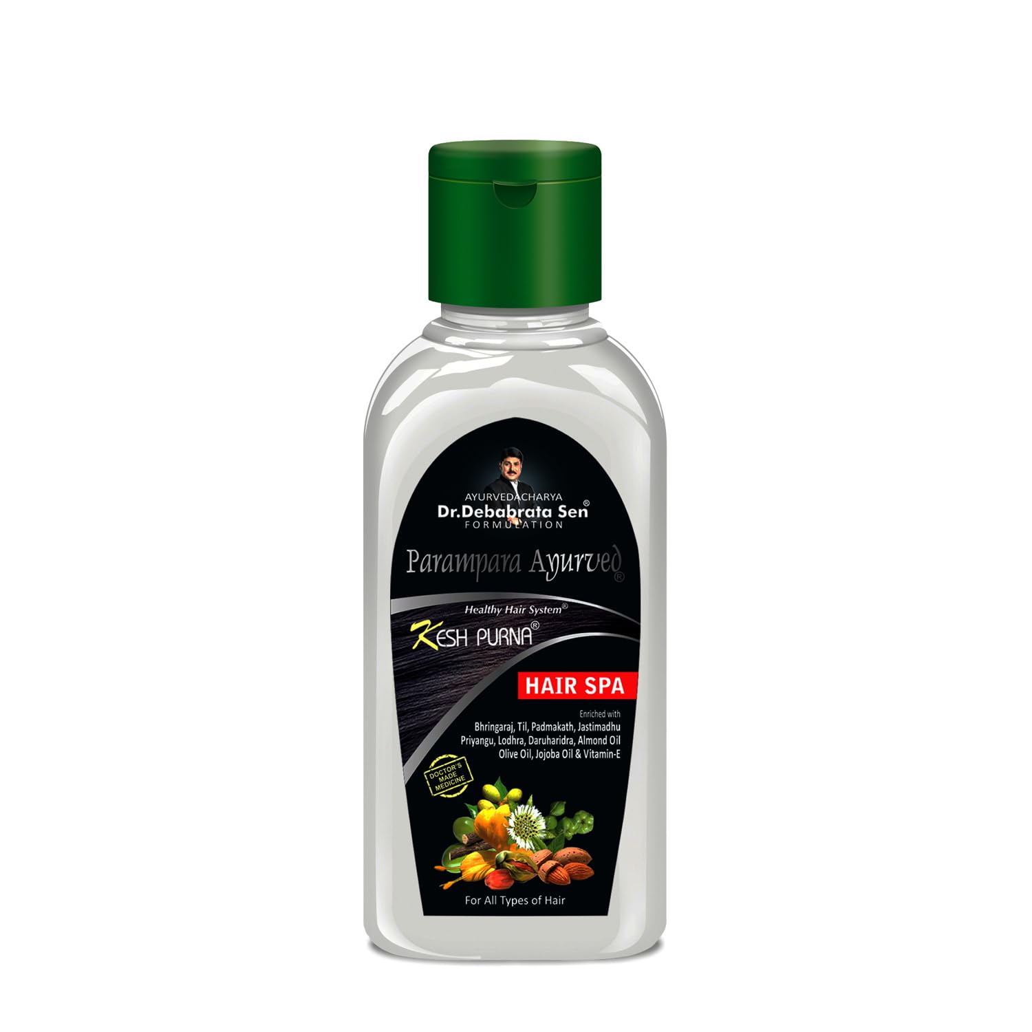 Parampara Ayurved Kesh Purna Hair Spa | Ayurvedic Hair Treatment With Bhringaraj, Liquorice & Vitamin E | Deep Conditioning, Str