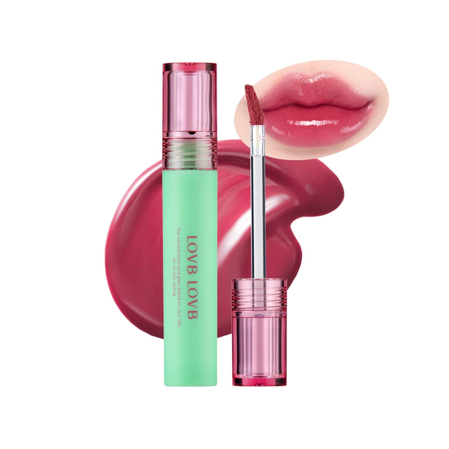 Lovb Lovb Pudding Glow Korean Lip Tint | Long-Lasting Lip Gloss Tint For Glowy | Moisturizing | High Pigmented | Non-Sticky Glos