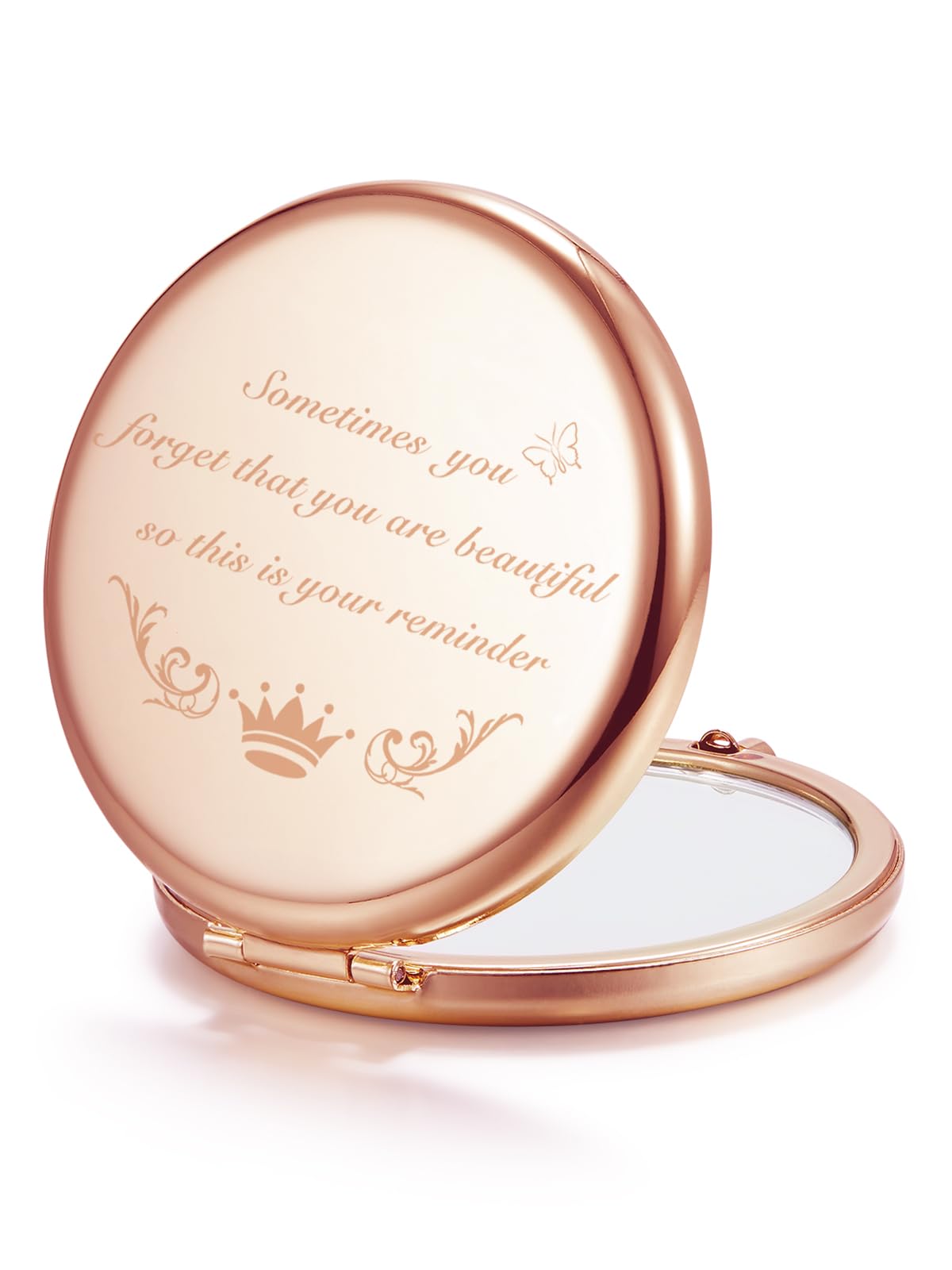 Getinbulk Gifts For Women, Personalized Compact Mirror, Unique Small Christmas Stocking Stuffers Gift For Her Mom Best Friends T