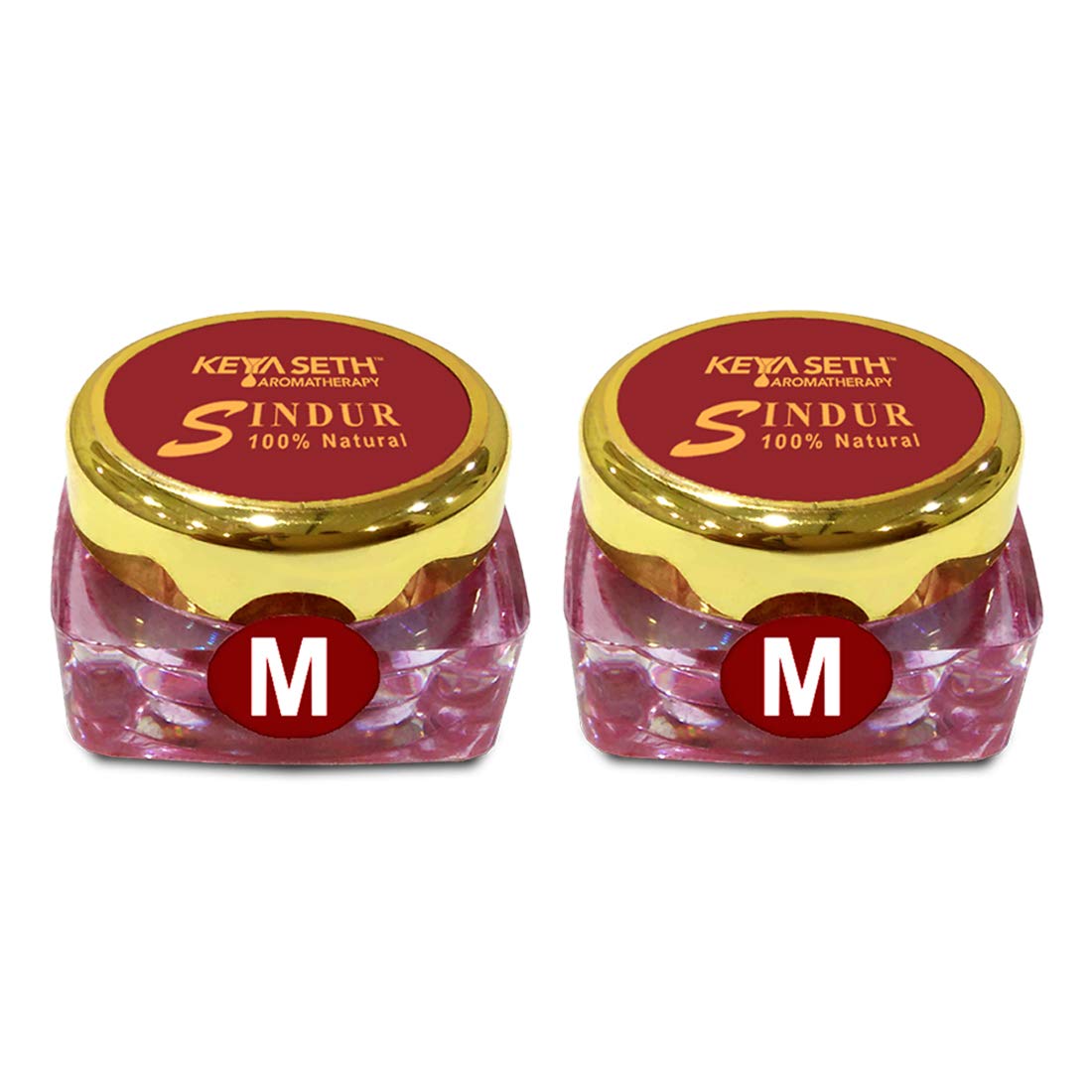 Keya Seth Aromatherapy, 100% Natural Sindoor Dust Maroon 3Gm Pack Of 2