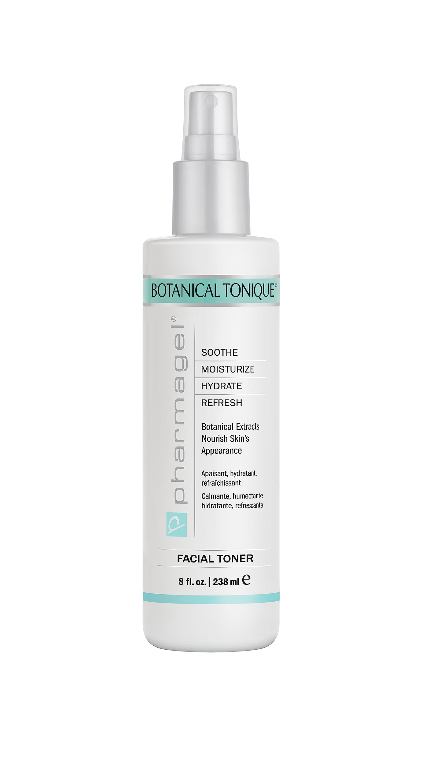 Pharmagel Botanical Tonique Facial Toner for All Skin Types | Tone Skin & Pore Minimizer | Refreshing and pH Balancing | Face Mo