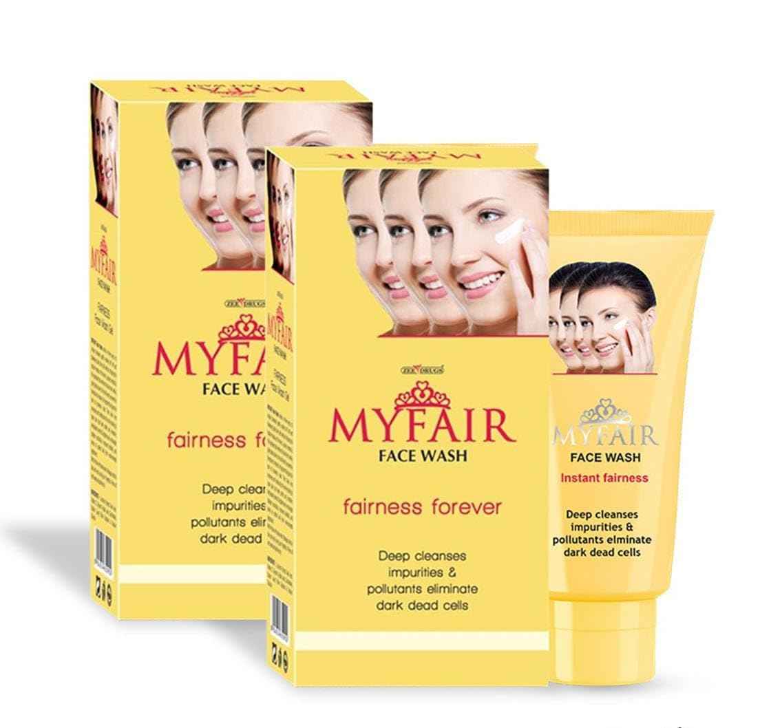 Myfair Facewash Deep Cleansing & Brightening | Removes Dark Dead Cells, Dirt & Oil Gentle & Hydrating Formula For All Skin Types