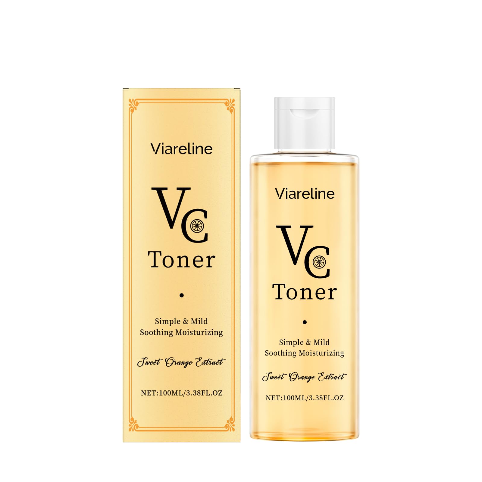 Viareline VC Moisturizing Toner  Hydrating & Refreshing Vitamin C Facial Toner for Smooth, Soft & RadiantLooking Skin, Lightwe