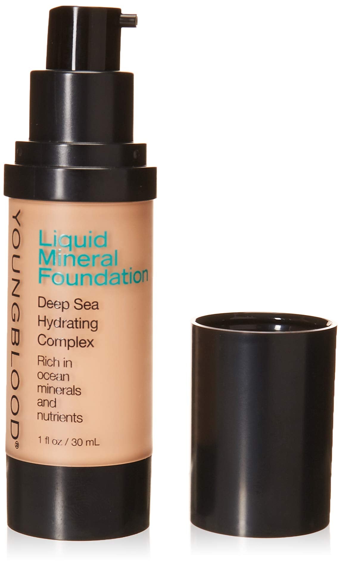 Youngblood Liquid Mineral Foundation, Pebble, 17 Shades, Vegan, Cruelty Free, Gluten-Free