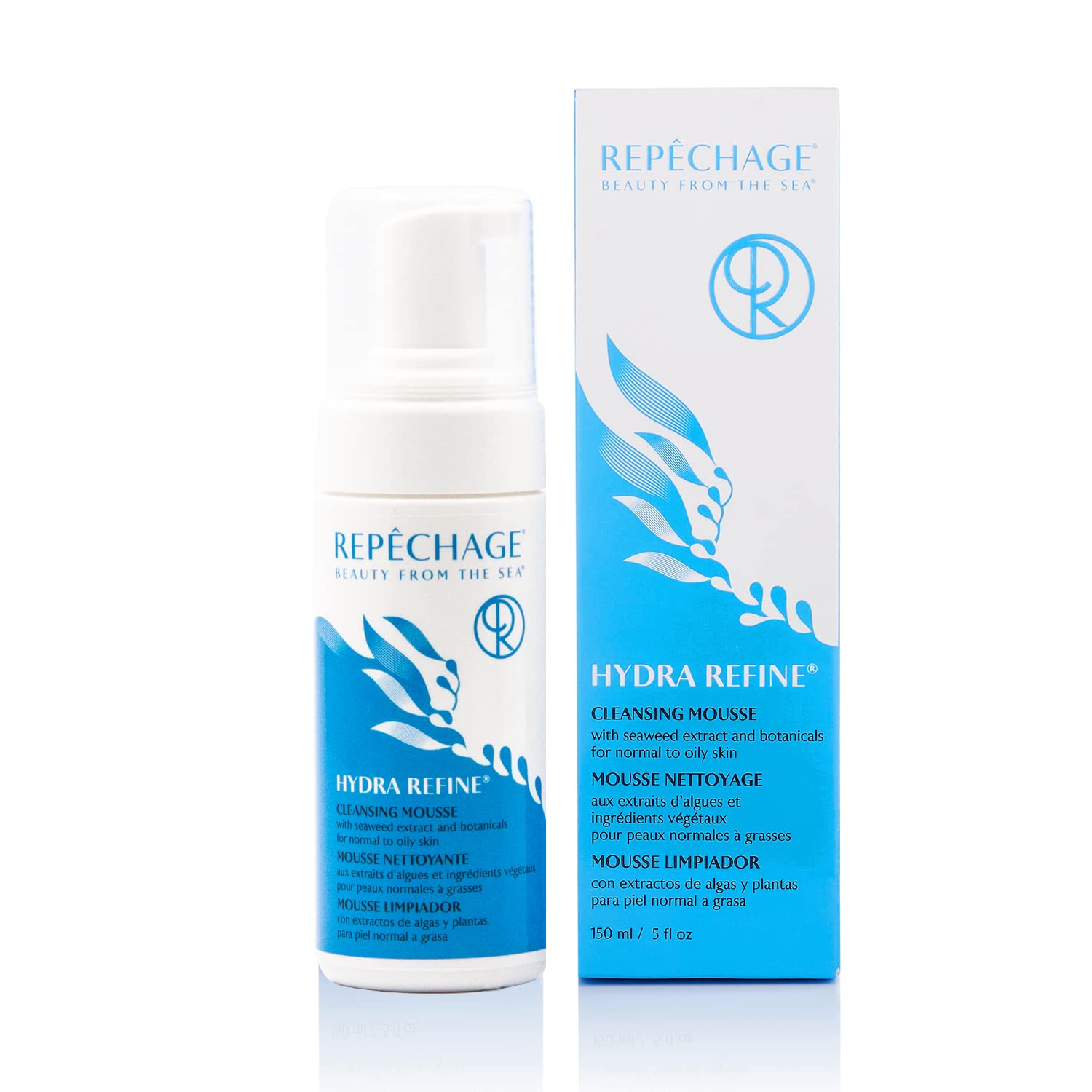 Repechage Hydra Refine Foaming Cleanser For Normal to Oily Skin - Purifying Face Wash with Seaweed, Astringent Lemongrass and Ci