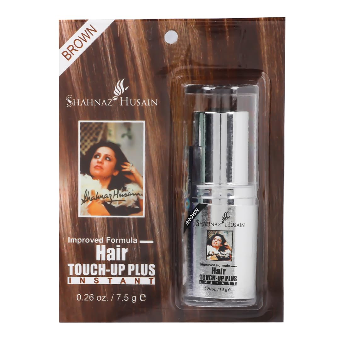 Shahnaz Husain Instant Hair TouchUp Plus | Root Touch Up | Brown | 7.5G