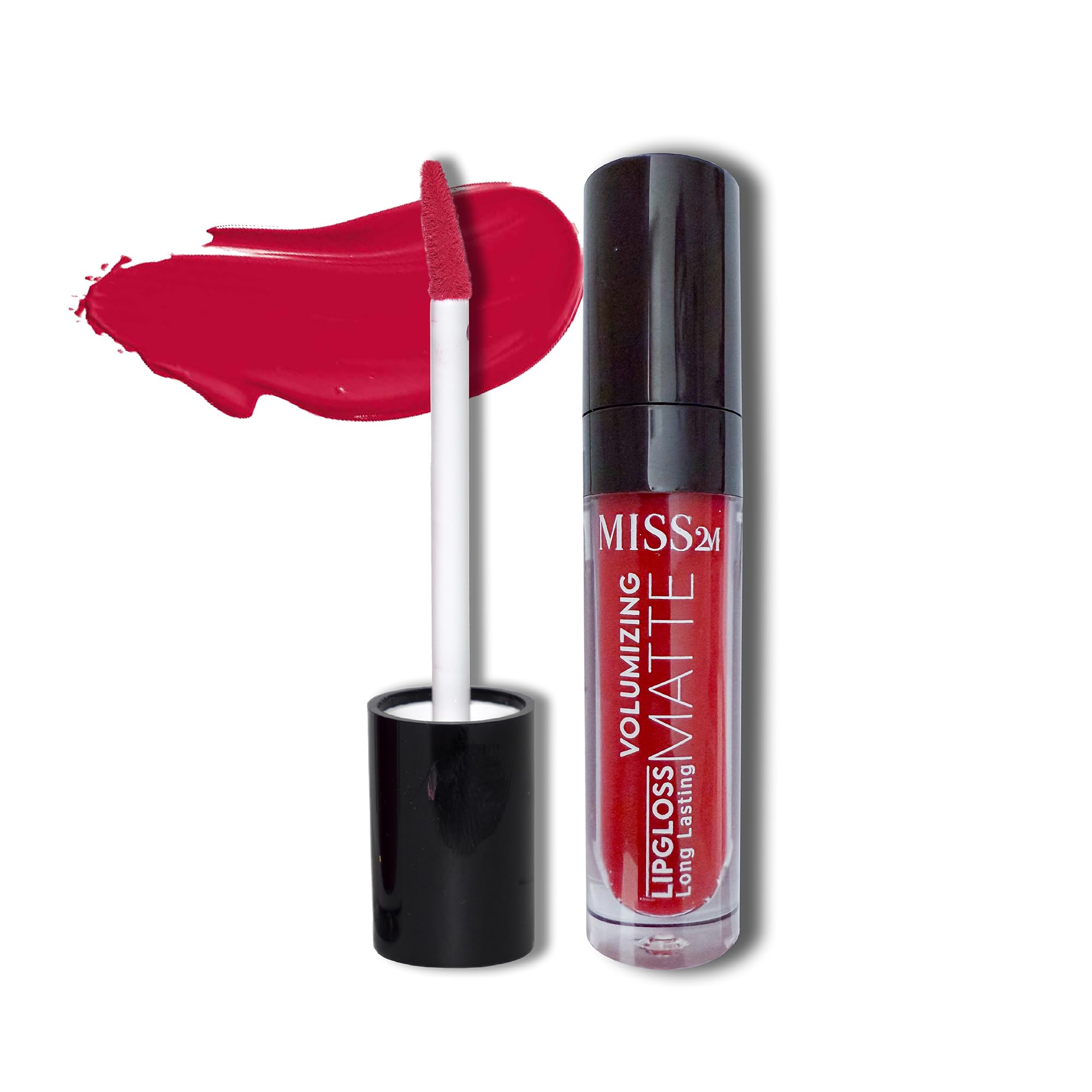 MISS2M 16-Hour Volumizing Matte Liquid Lipstick with Non-Drying, Waterproof Matte Liquid Lip Color: 109 Cherry Pop, 0.14 Fl Oz