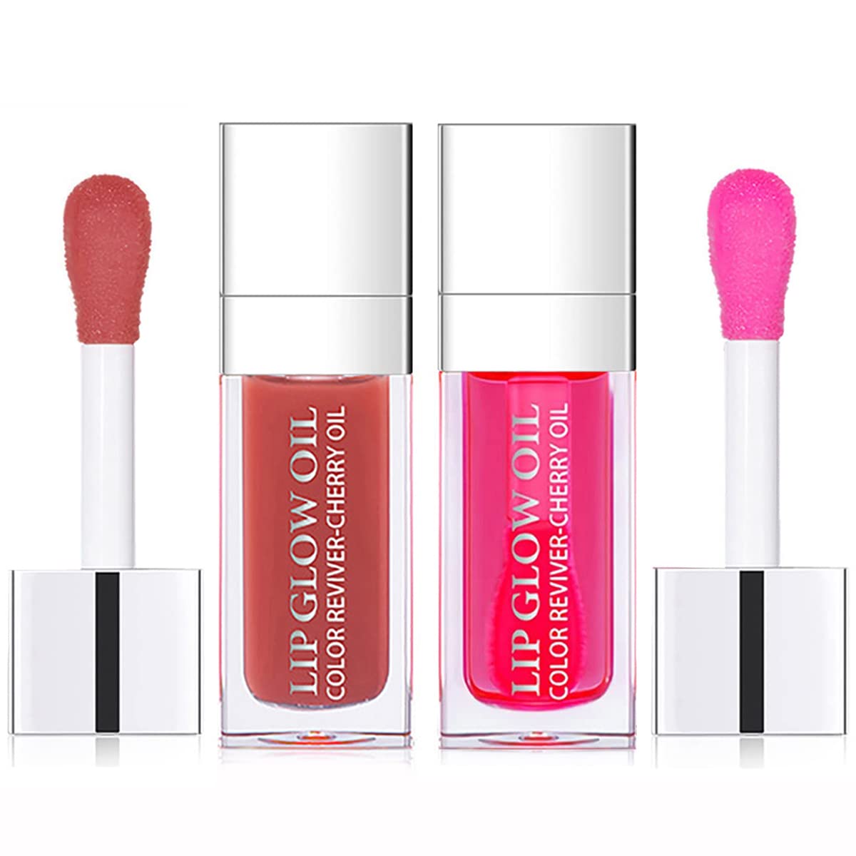 2-in-1 Lip Oil & Balm, Tinted, Hydrating & Non-Sticky, Repairs Lip Lines (Rosewood / Cherry)