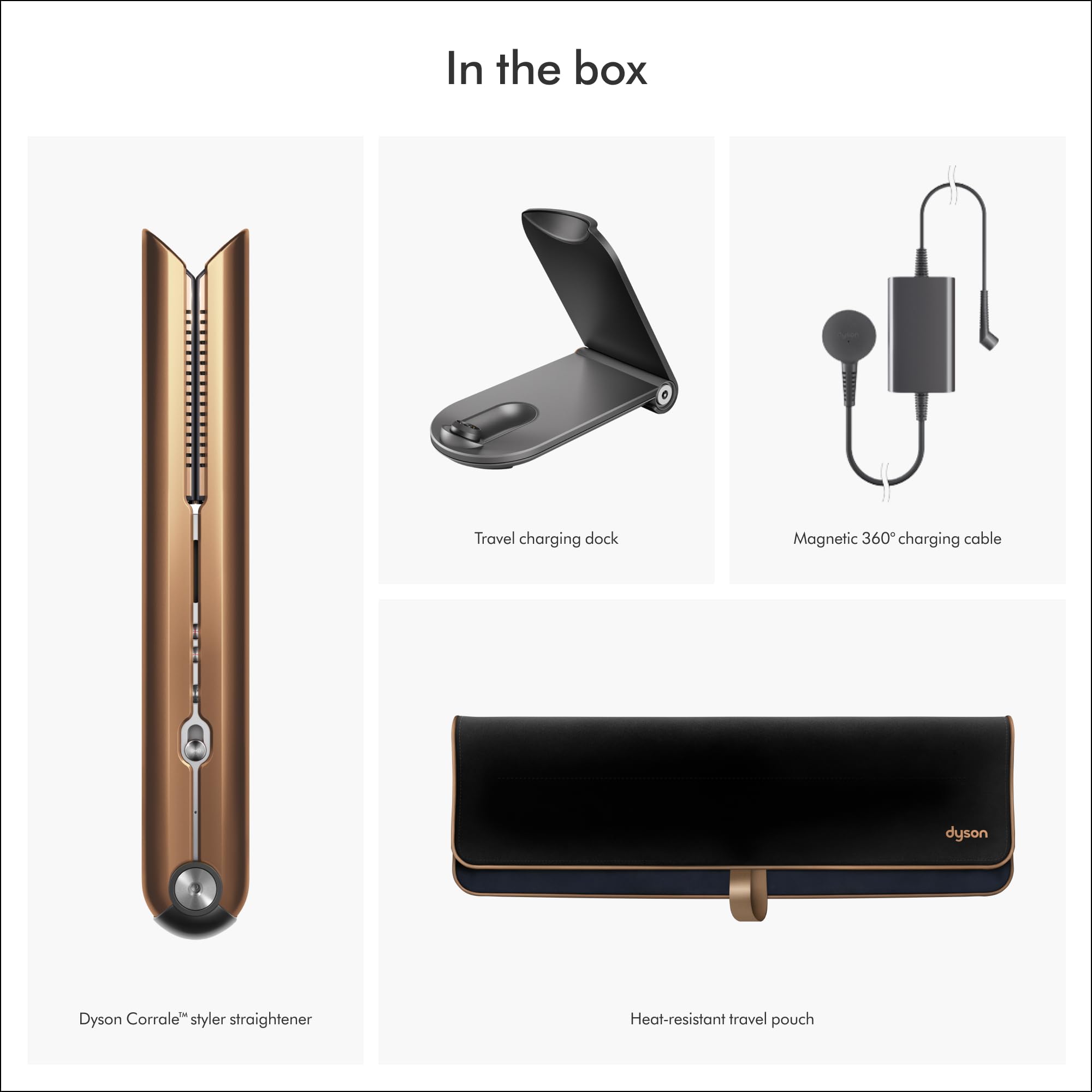 Dyson Corrale Hair Straightener, Nickel/Copper