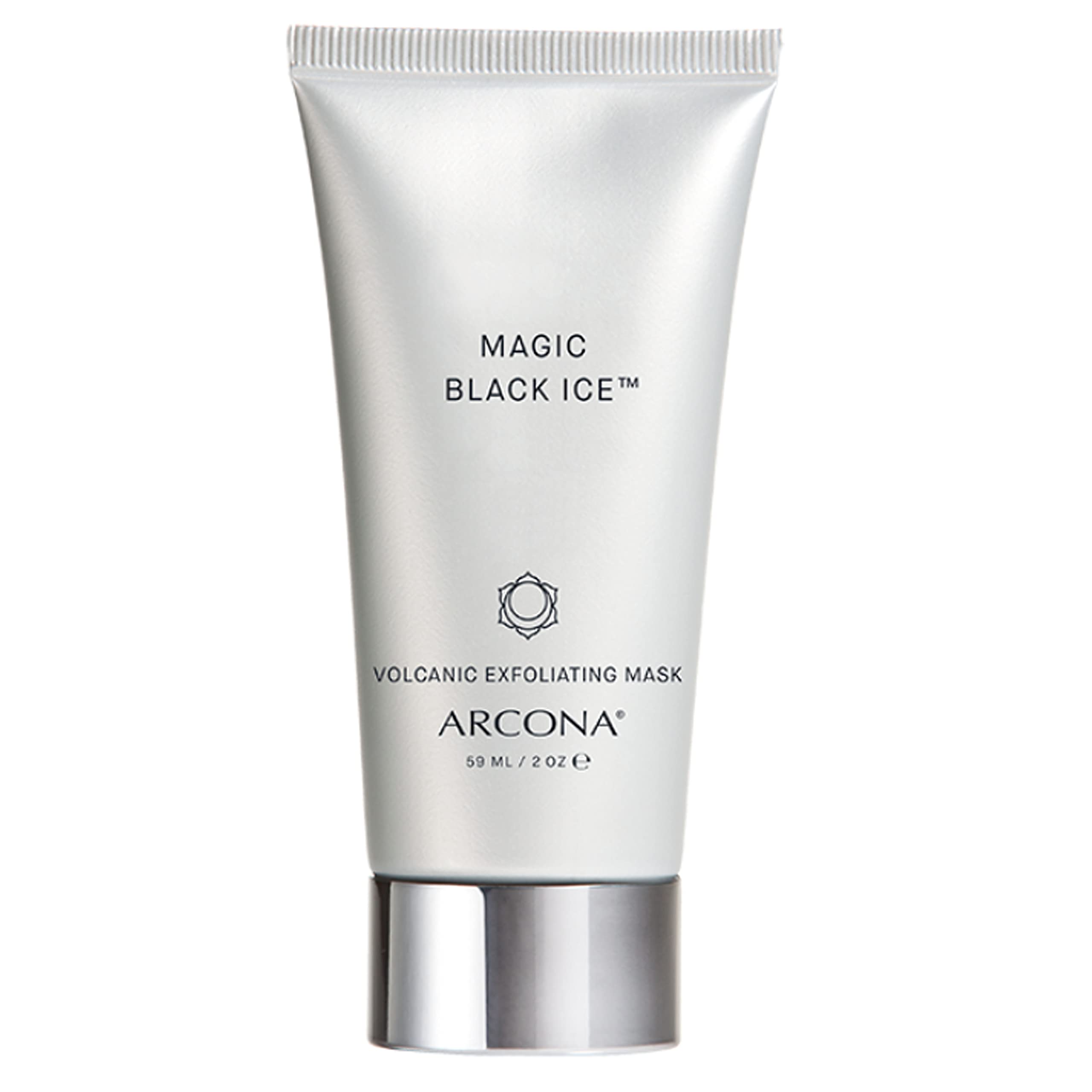 ARCONA Magic Black Ice - Icelandic Volcanic Sand, Black Lava, Charcoal and Mandelic Acid Exfoliate, Purify, Brighten and Deconge