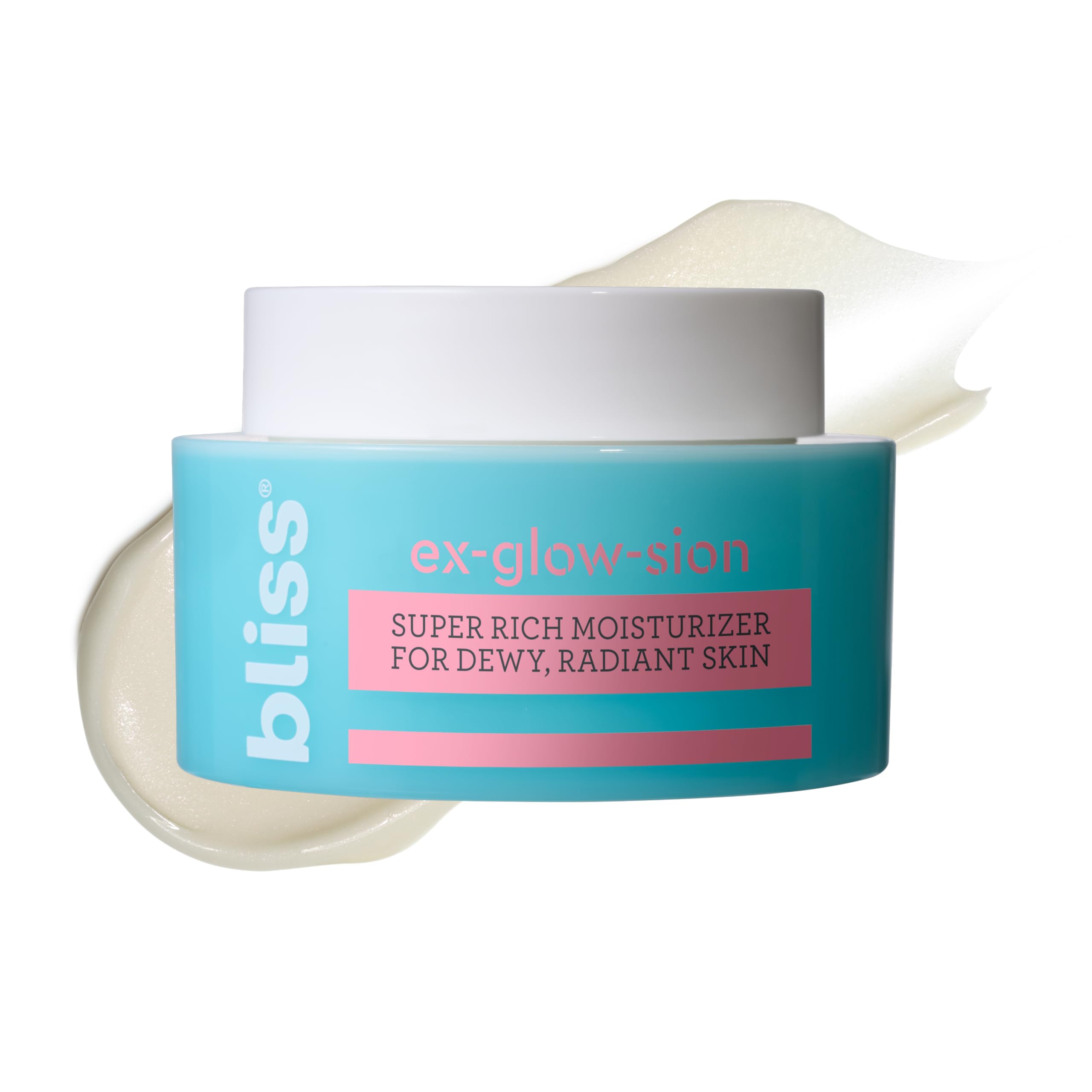 bliss Ex-glow-sion Super Rich Face Moisturizer for Dewy, Radiant Skin | Advanced Shea Butter Nourishes & Hydrates | 100% Vegan a