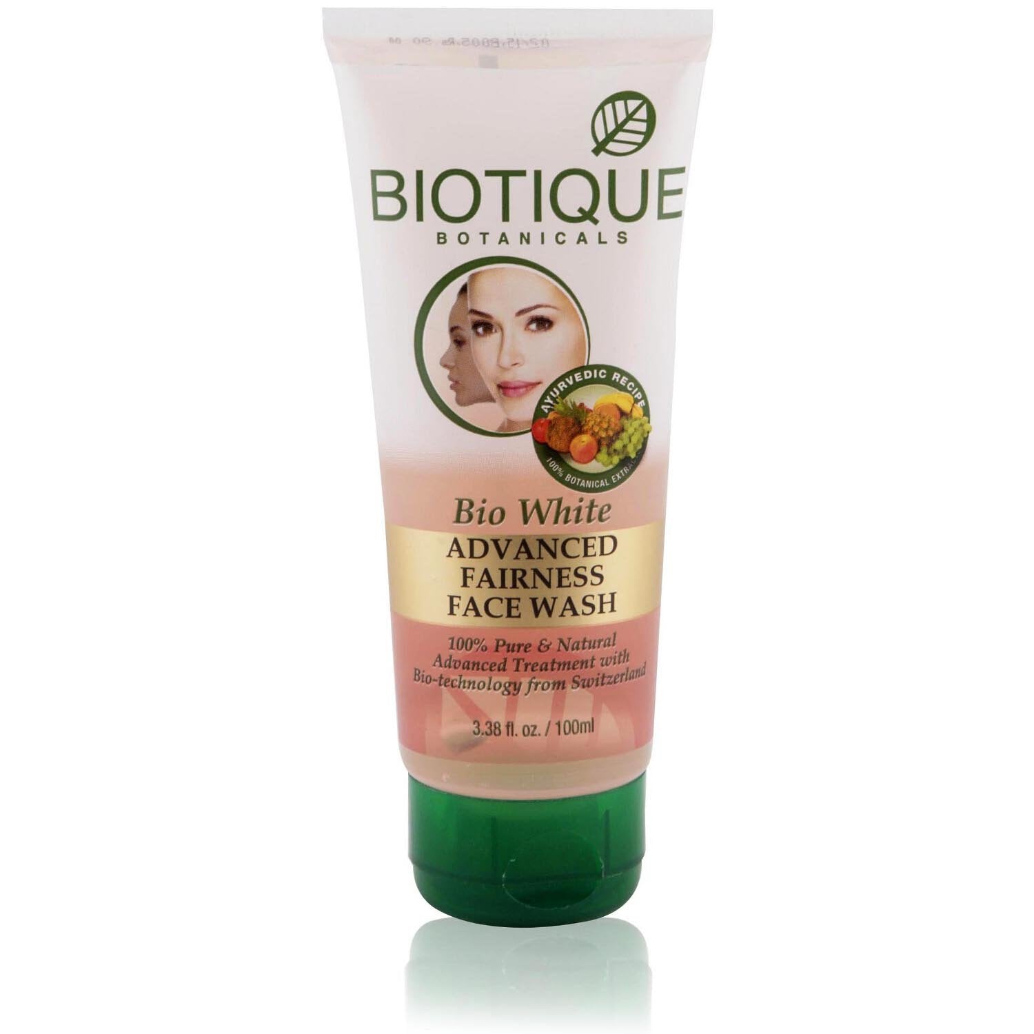 Biotique Advanced Fairness Face Wash  Bio White, 100Ml Tube