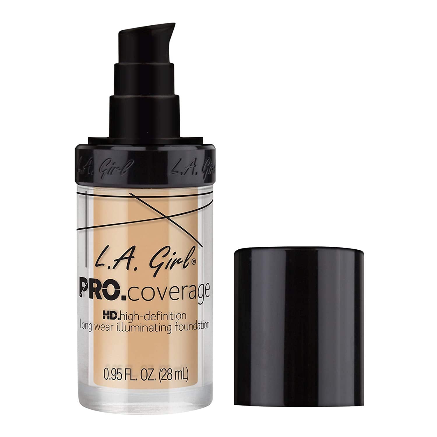 L.A. Girl Pro Coverage Liquid Foundation, Fair, 0.95 Fl Oz