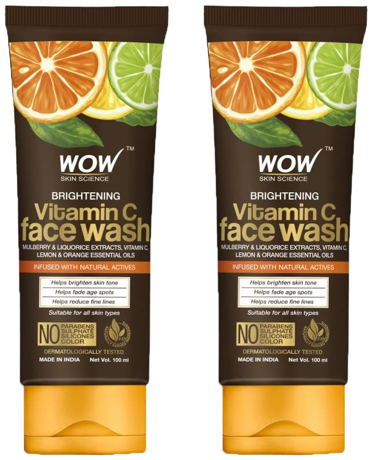 Wow Skin Science Brightening Vitamin C Face Wash | All Skin Types | Glowing Bright Skin | Refreshing | Paraben & Sulphates Free 