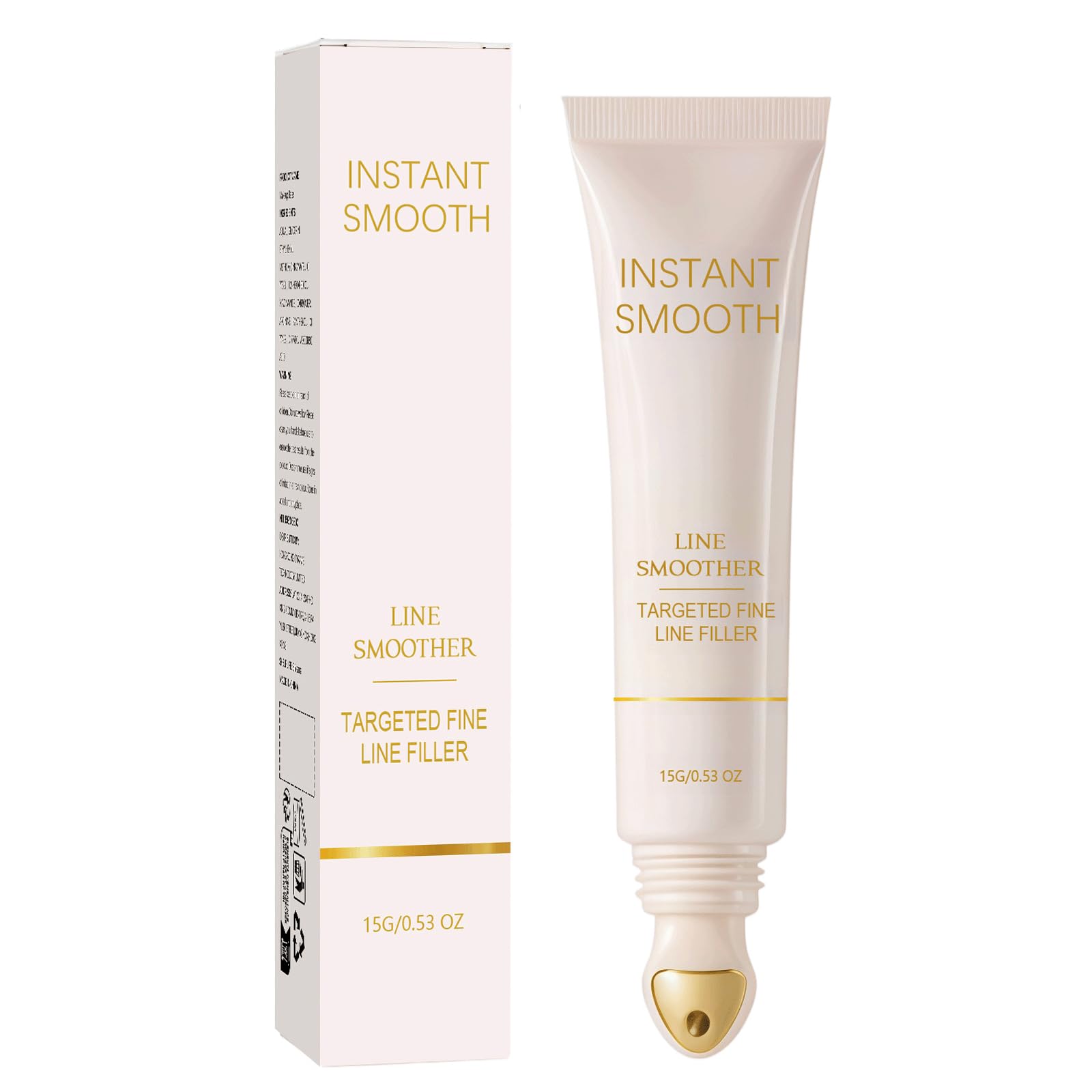 Instant Smooth Line Smoother,Line Smoother Blurring Primer for Wrinkles & Pores, Instant Smooth Line Filler,with Vitamin C & Nia