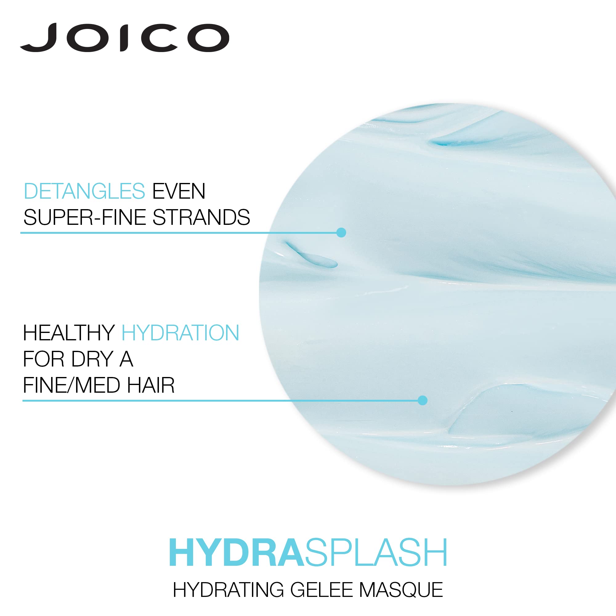 HydraSplash Hydrating Gel  e Masque | For Fine, Medium, Dry Hair | Replenish Hydration | Boost Shine | With Sea Kelp & Coconut W