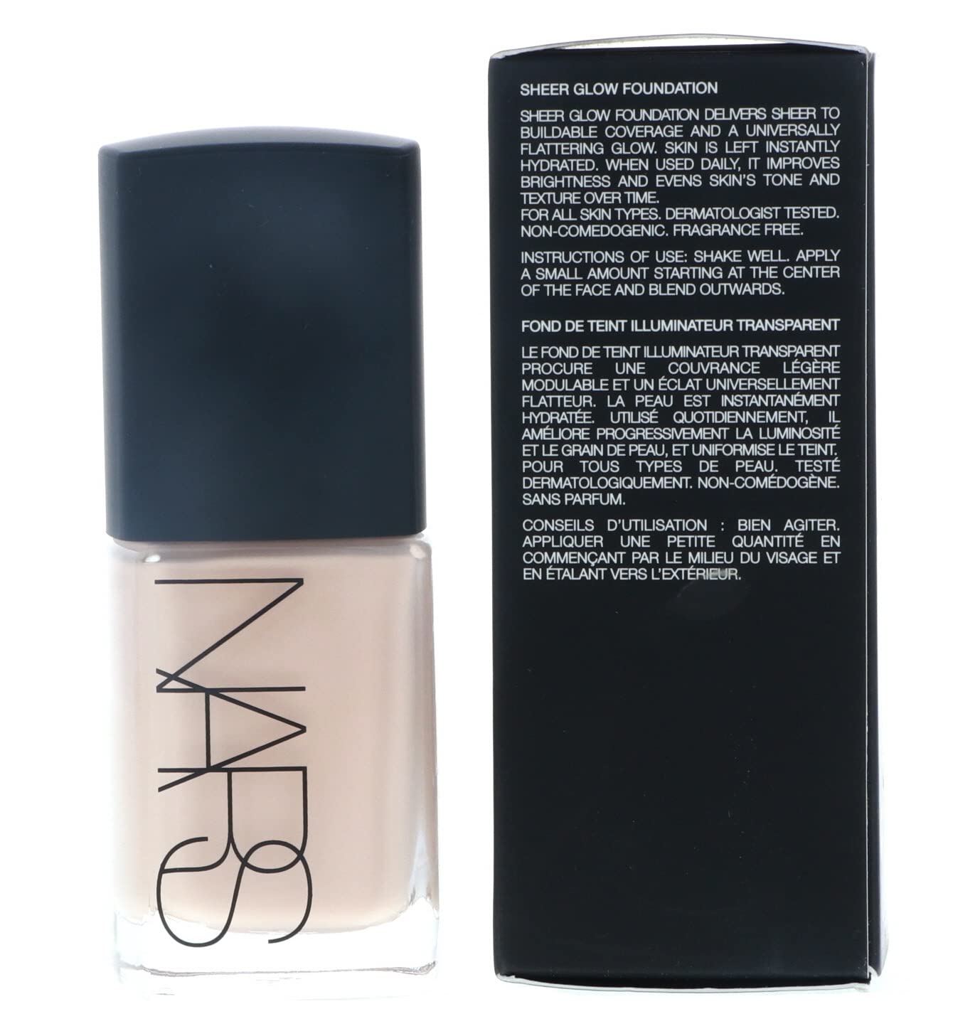 Nars Sheer Glow Foundation - Mont Blanc (Light 2 - Light W Pink Undertone) 30Ml1Oz