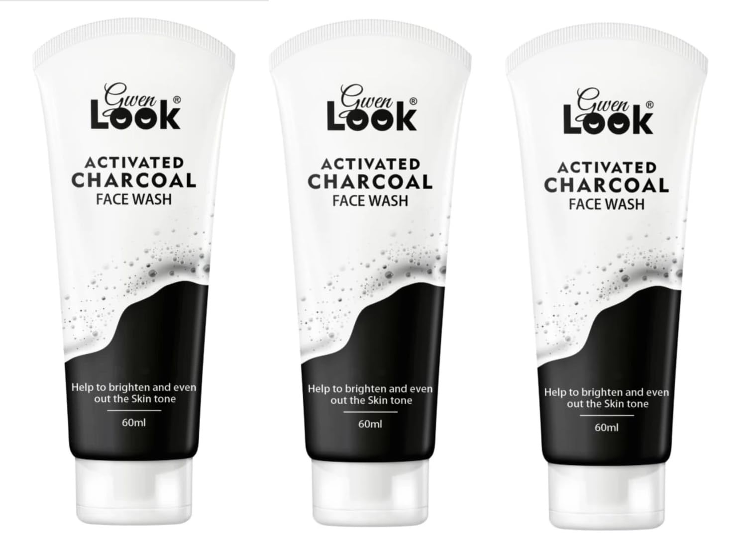 Glowhouse Charcoal Face Wash For Brighter And Deep Cleansing Glowing Skin Suitable For All Skin Types (60 Ml,Pack Of 1) (Charcoa