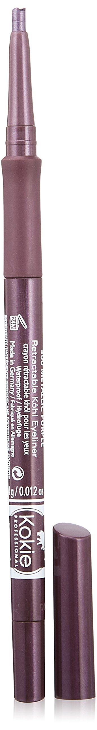 Kokie Cosmetics Retractable Kohl Eyeliner, Metallic Purple, 0.012 Ounce