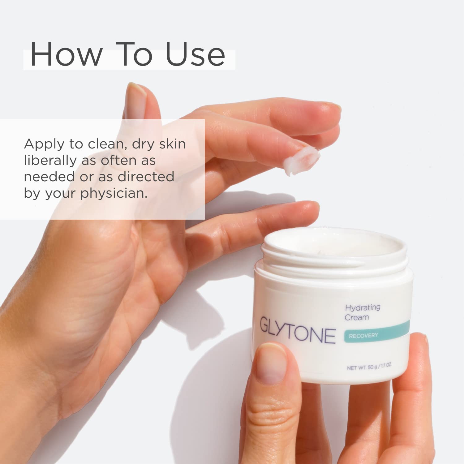 Glytone Hydrating Cream - With Glycerin & Sorbitol - Rich Non-Greasy Face Moisturizer - Fragrance-Free & Non-Comedogenic - 1.7 f
