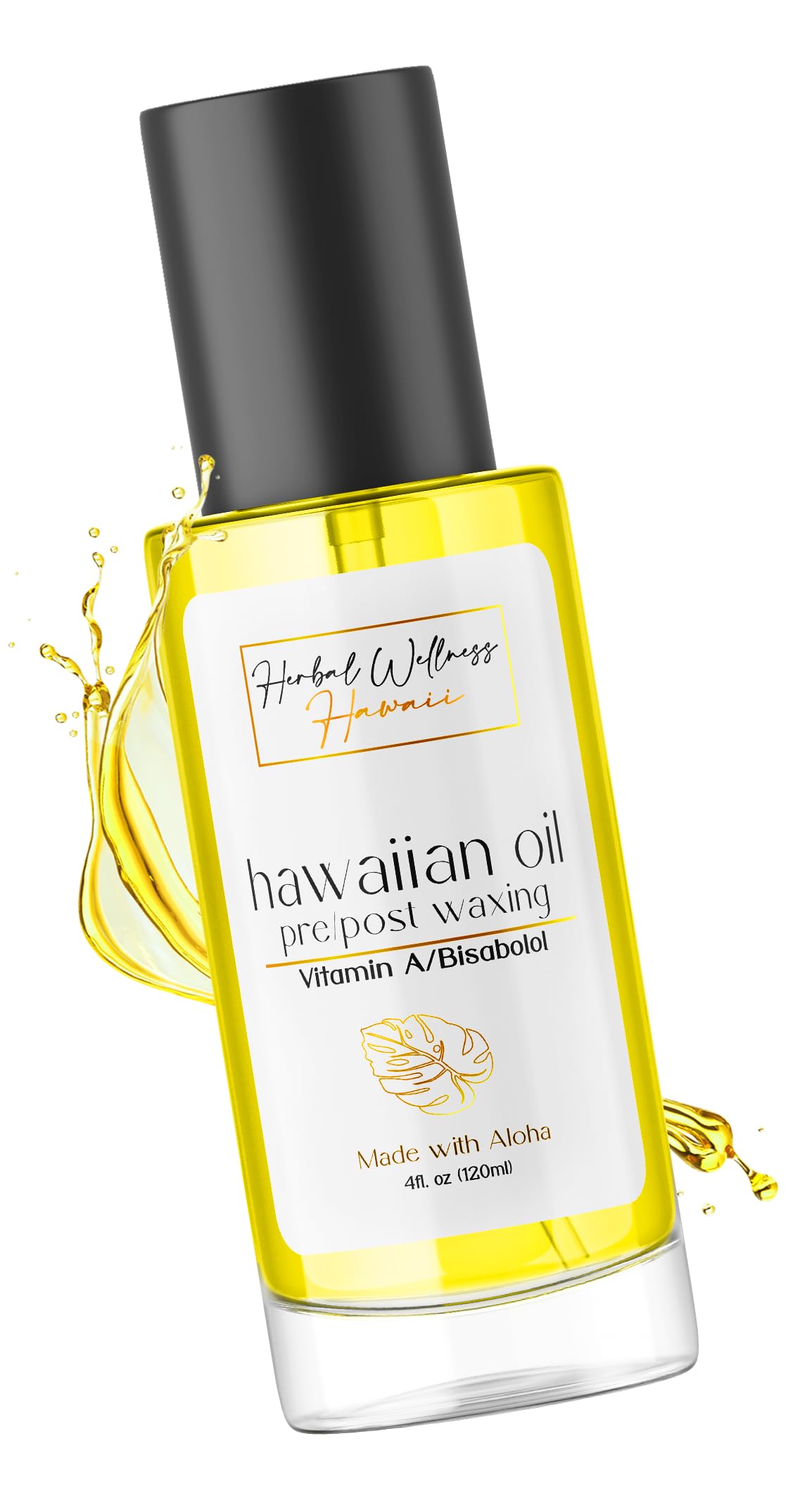 Herbal Wellness Hawaii Hawaiian Pre & Post Waxing Oil  Ingrown Hair Prevention, Soothing After Wax Care, Removes Residue & Redn