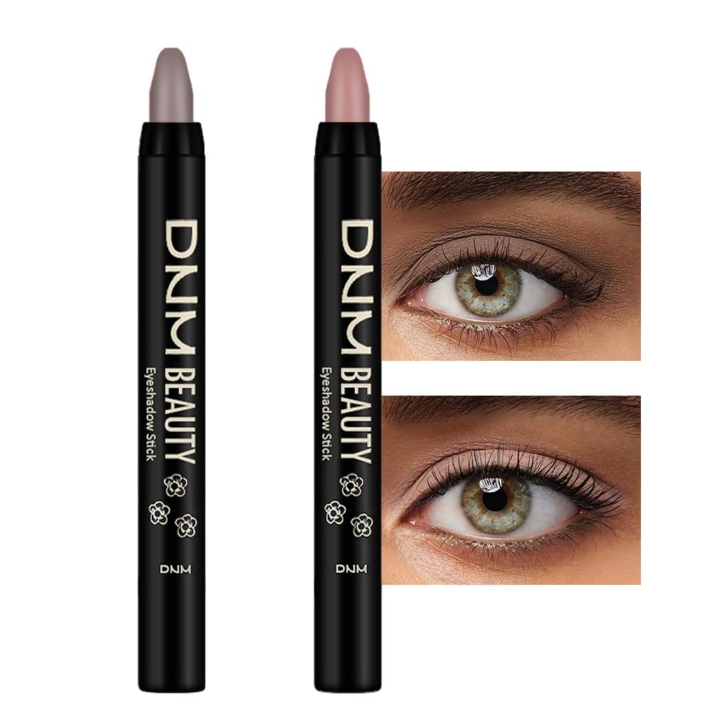 Kaely 2Pcs Cream Eyeshadow Sticks Set For Eyes Waterproof,Stone Matte & Putty Matte Eye Shadow Stick Pencil Pen Bulk Sombras En