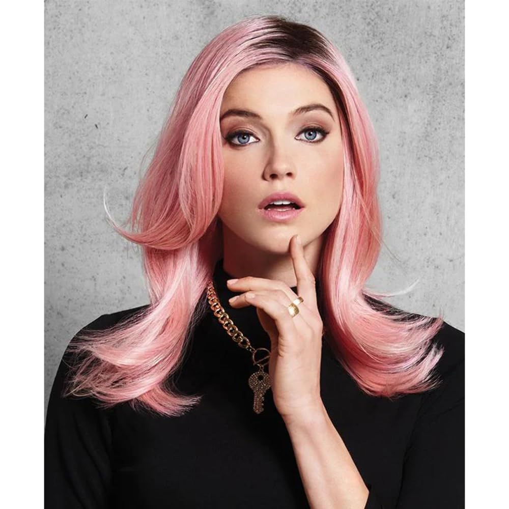 Hairdo Pinky Promise Wig New Heat Friendly Fiber And Rooted Pink Color