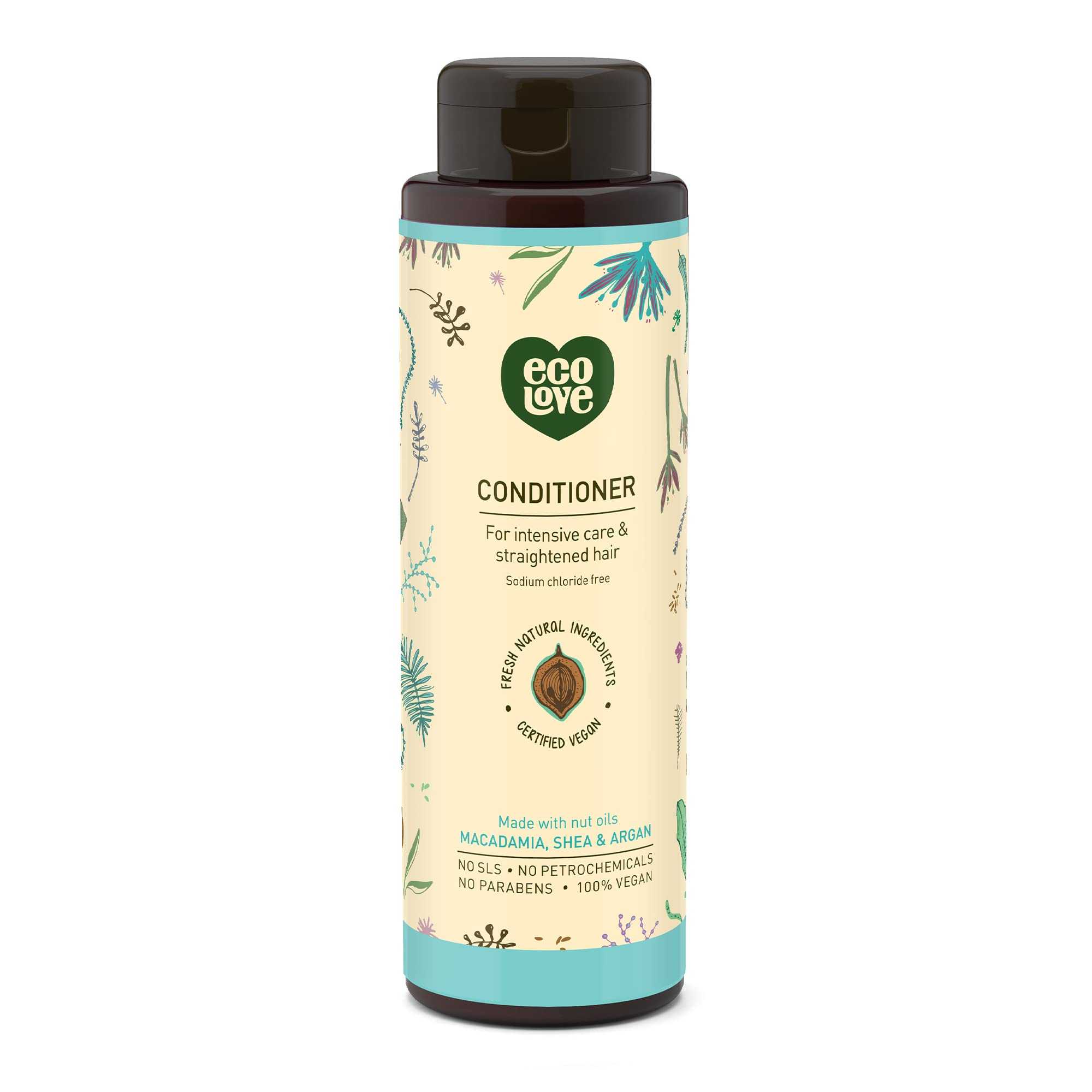 ecoLove - Natural Conditioning for Chemically Straightened Hair and Dry Damaged Hair - No SLS or Parabens - With Natural Morocca