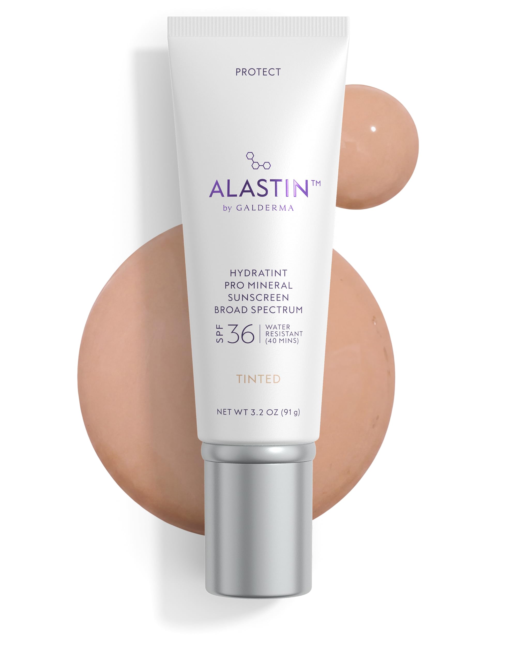 ALASTIN Skincare HydraTint Pro Mineral Sunscreen SPF 36 (3.2 oz) | 2-in-1 Tinted Daily Sunblock Moisturizer for Face & Neck | Fr
