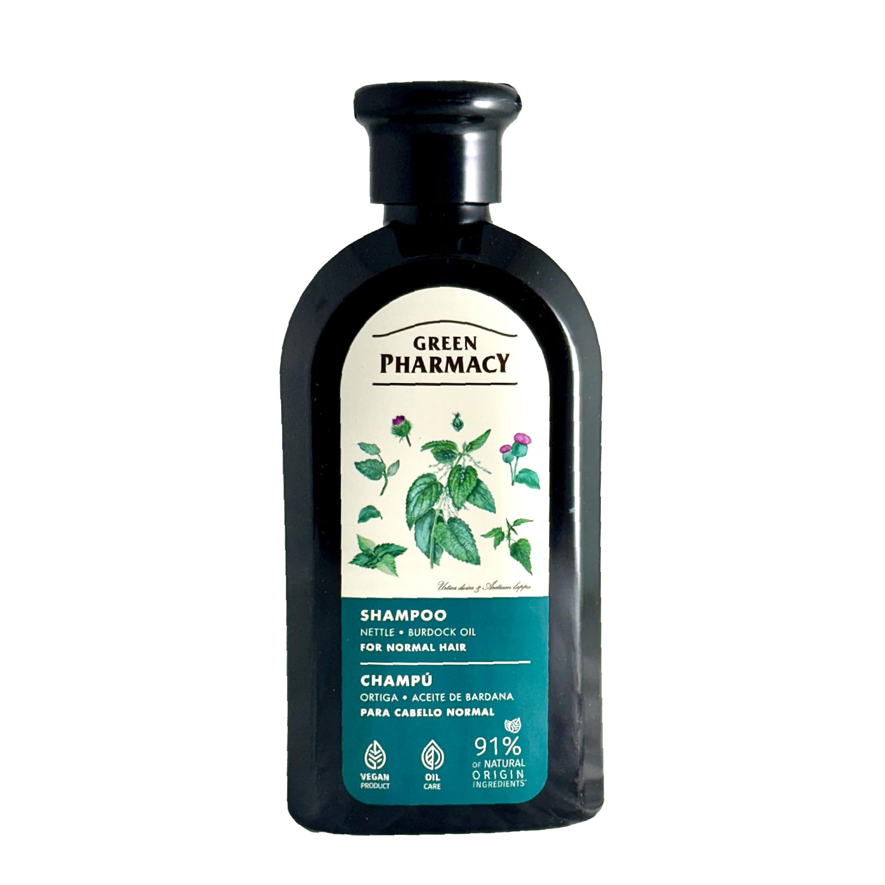 DR. SCHAVIT Nettle & Burdock Oil Shampoo for Normal Hair, 350 ml / 11.83 fl.oz  Strengthens Hair, Enhances Shine, Nourishes Sca