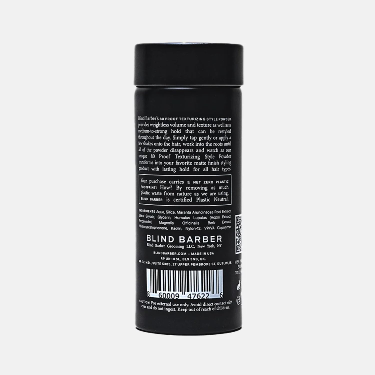 Blind Barber 80 Proof Texture Powder - Hair Styling Powder For Men - Build Weightless Volume - Medium-To-Strong Hold + Matte Pow