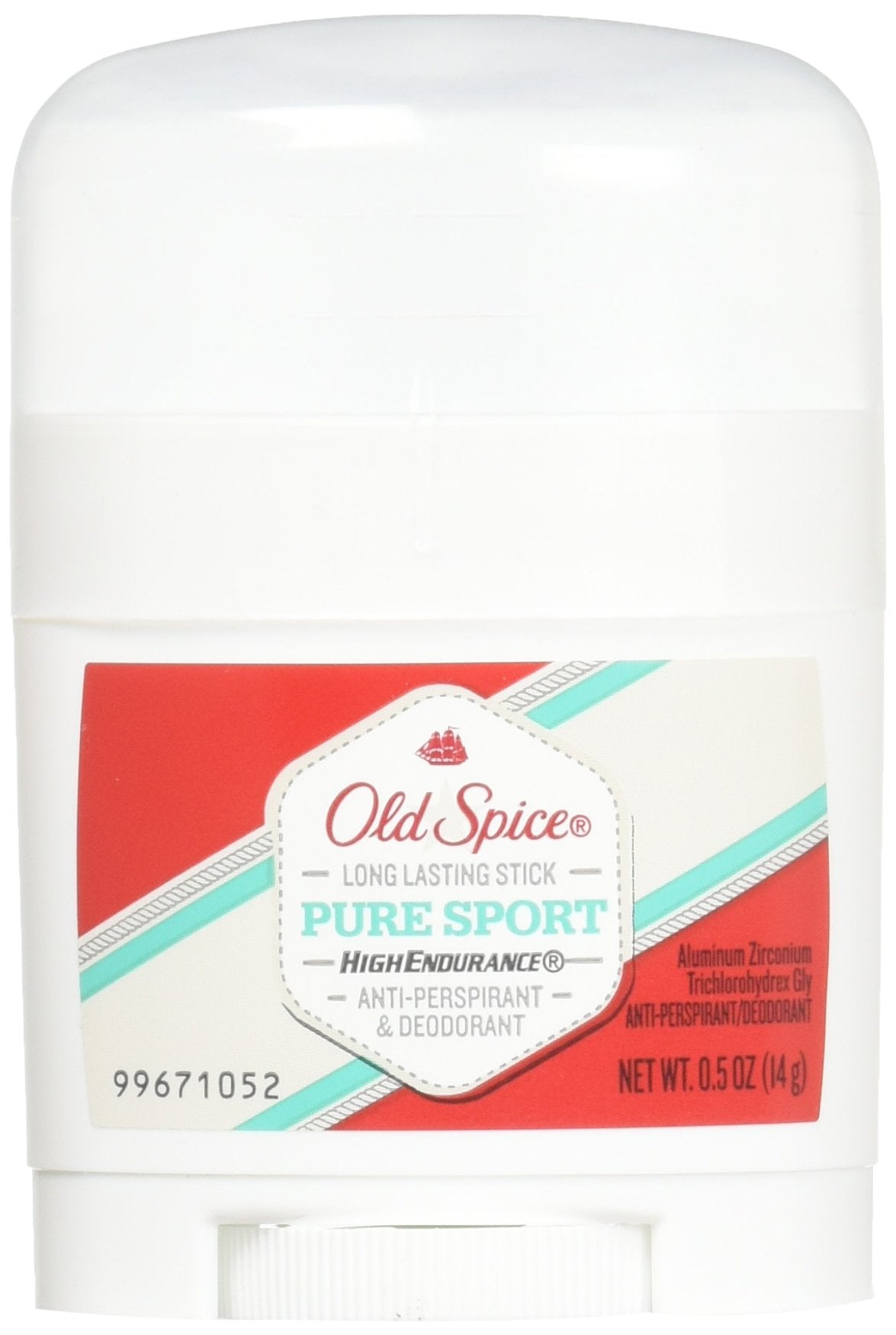 Old Spice High Endurance Antiperspirant Deodorant 0.5 Travel Size Pure Sport,0.5 Ounce (Pack of 3)