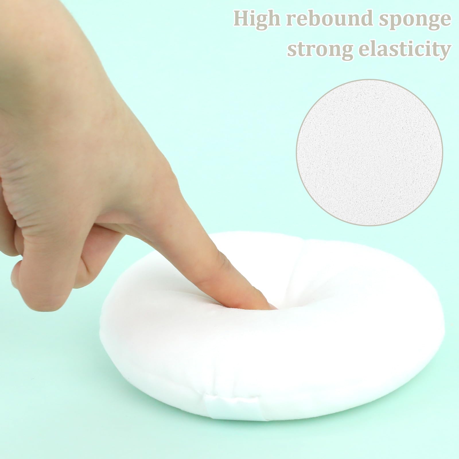 1 Pack 5 Inch Large Powder Puff for Face Powder, Ultra Soft Washable Loose Powder Puff Round Blending Sponge Puff Setting Powder