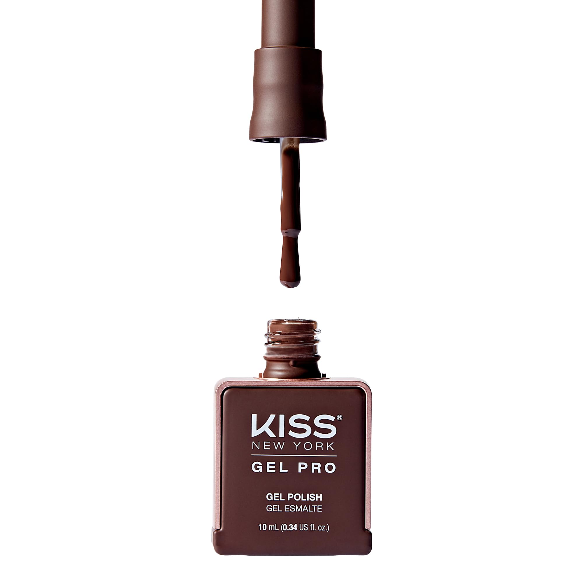Kiss New York Gel Nail Polish Soak Off UV LED Gel Polish 10mL Nail Art Salon Manicure DIY HEMA FREE, TPO FREE, Made in USA (Coco