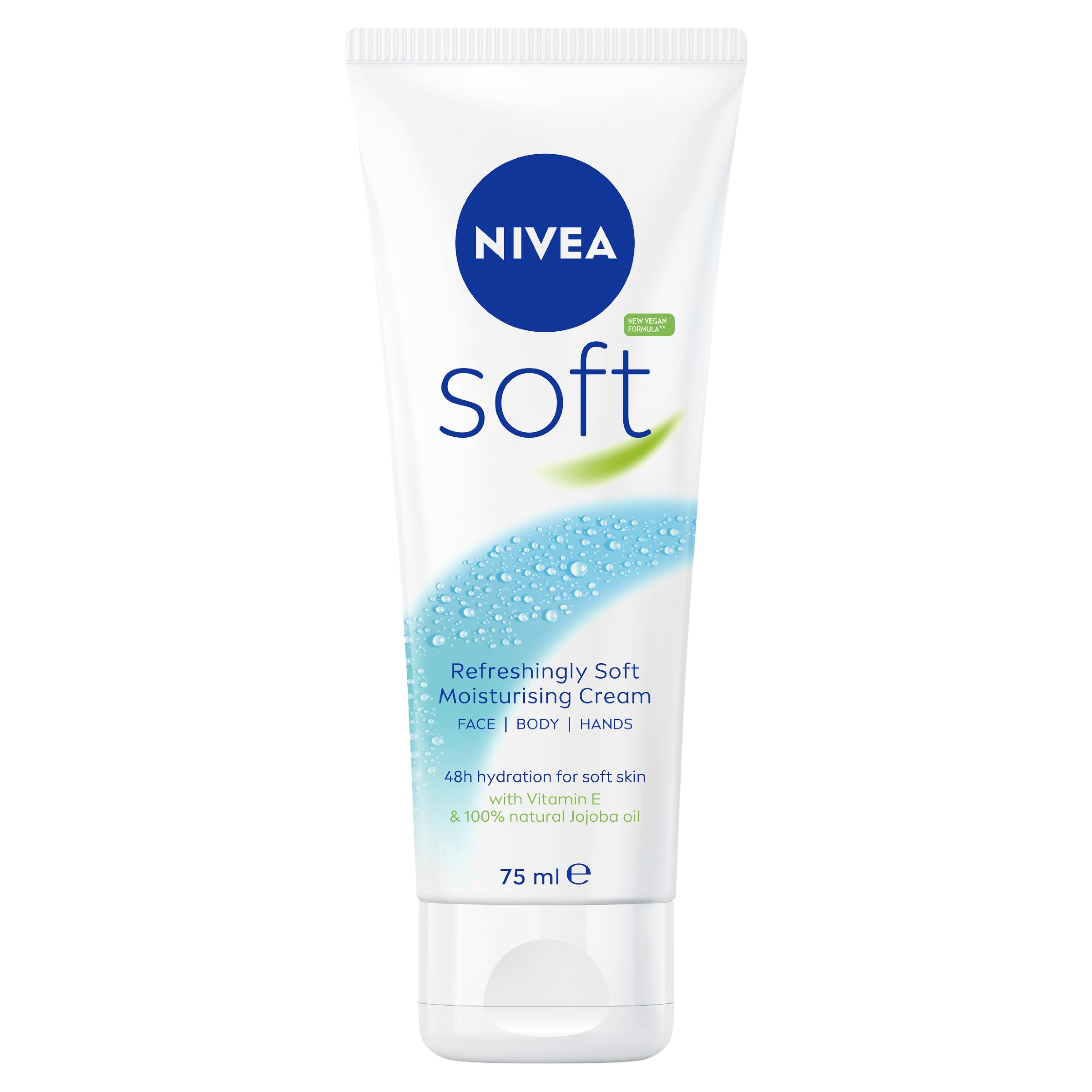 NIVEA Soft All-Purpose Moisturizing Cream (75 mL), Everyday Moisturizer and Hand Cream for Use After Hand Sanitizer or Hand Soap